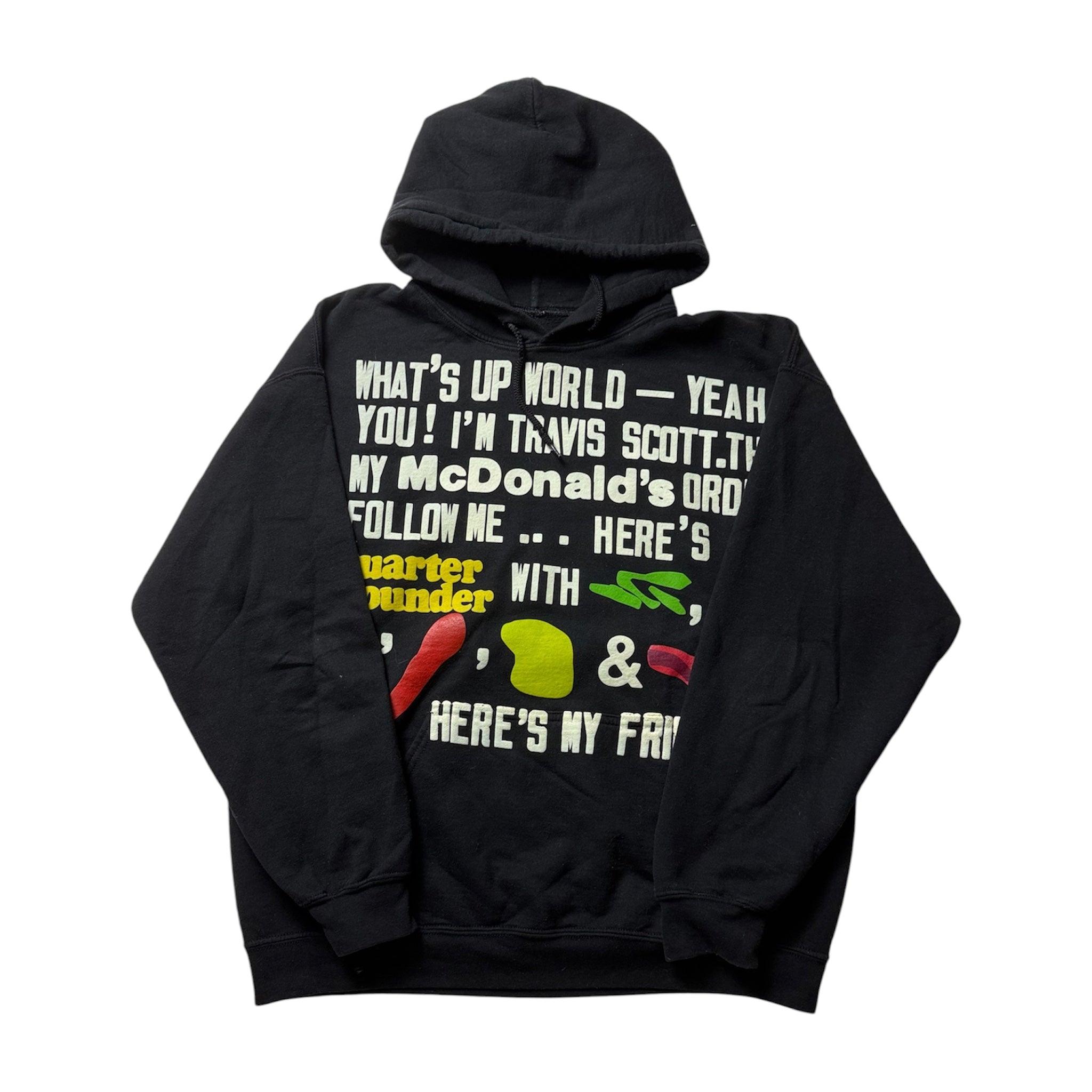 Travis Scott x McDonald’s Black Hoodie (M)      *Gebraucht - Ausgezeichneter Zustand