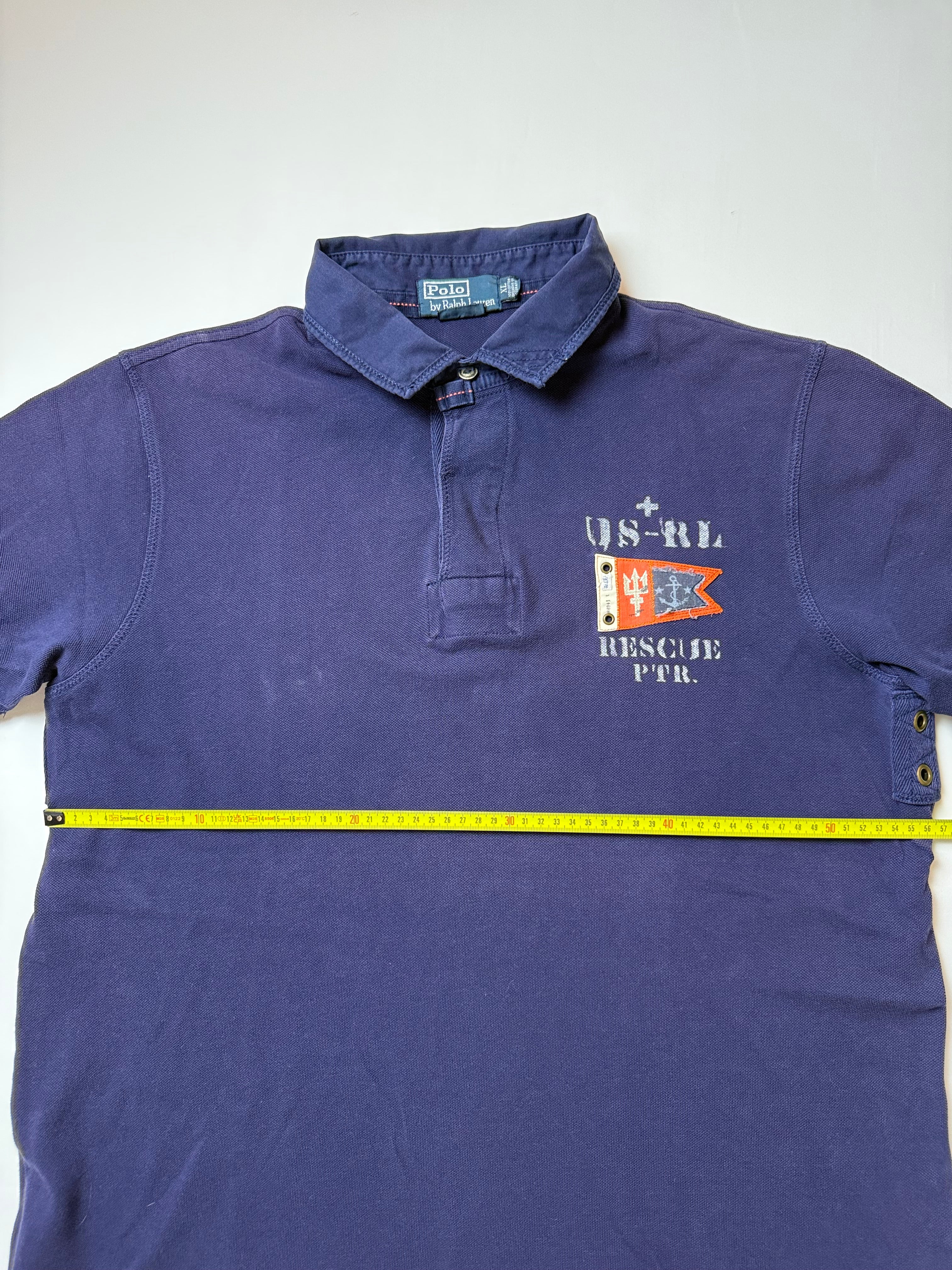 Polo Ralph Lauren Navy Blue Polo Shirt (XL) *Használt -Kiváló