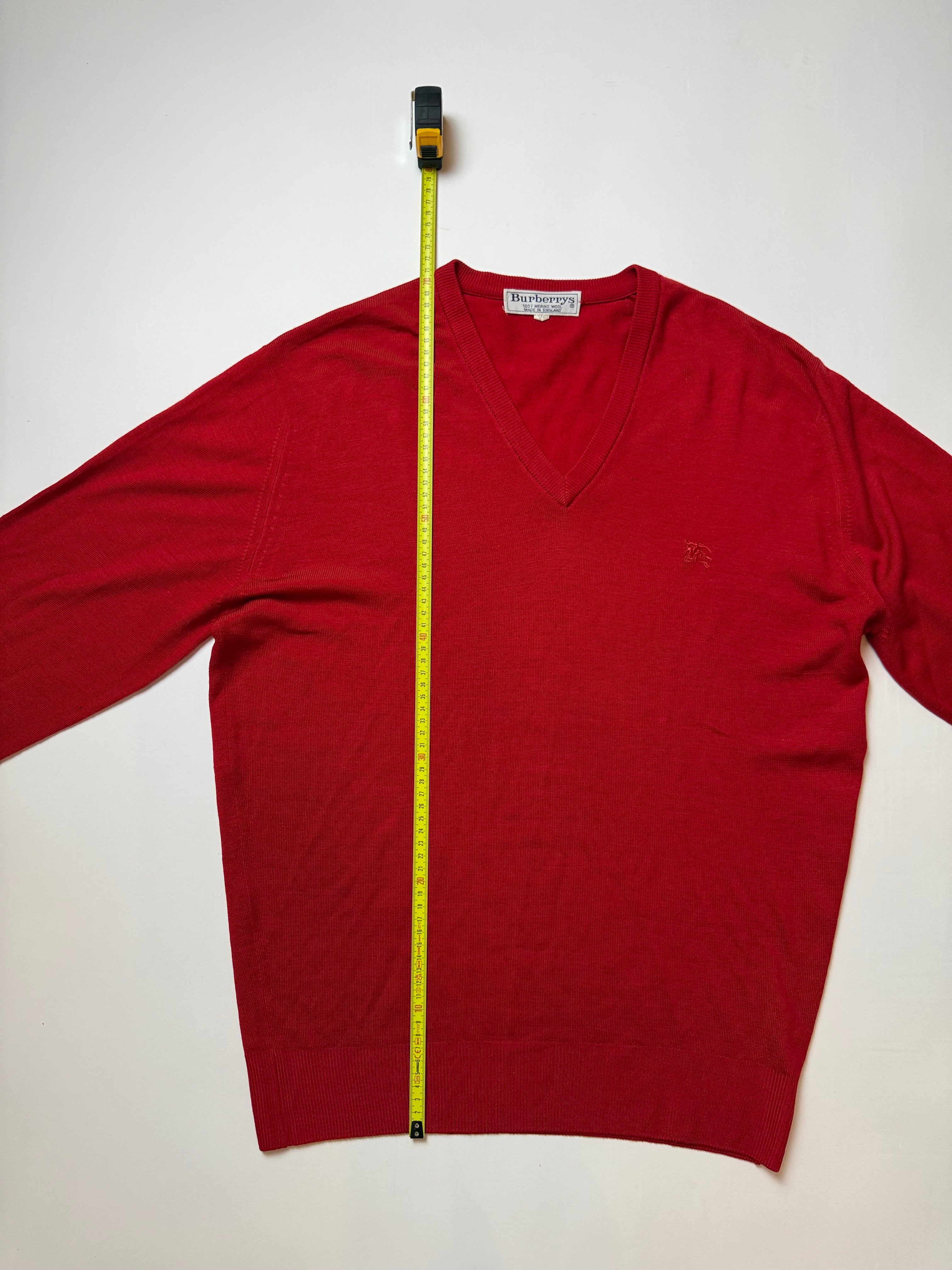 Burberry Red Sweater (XL)       *Használt - Kiváló