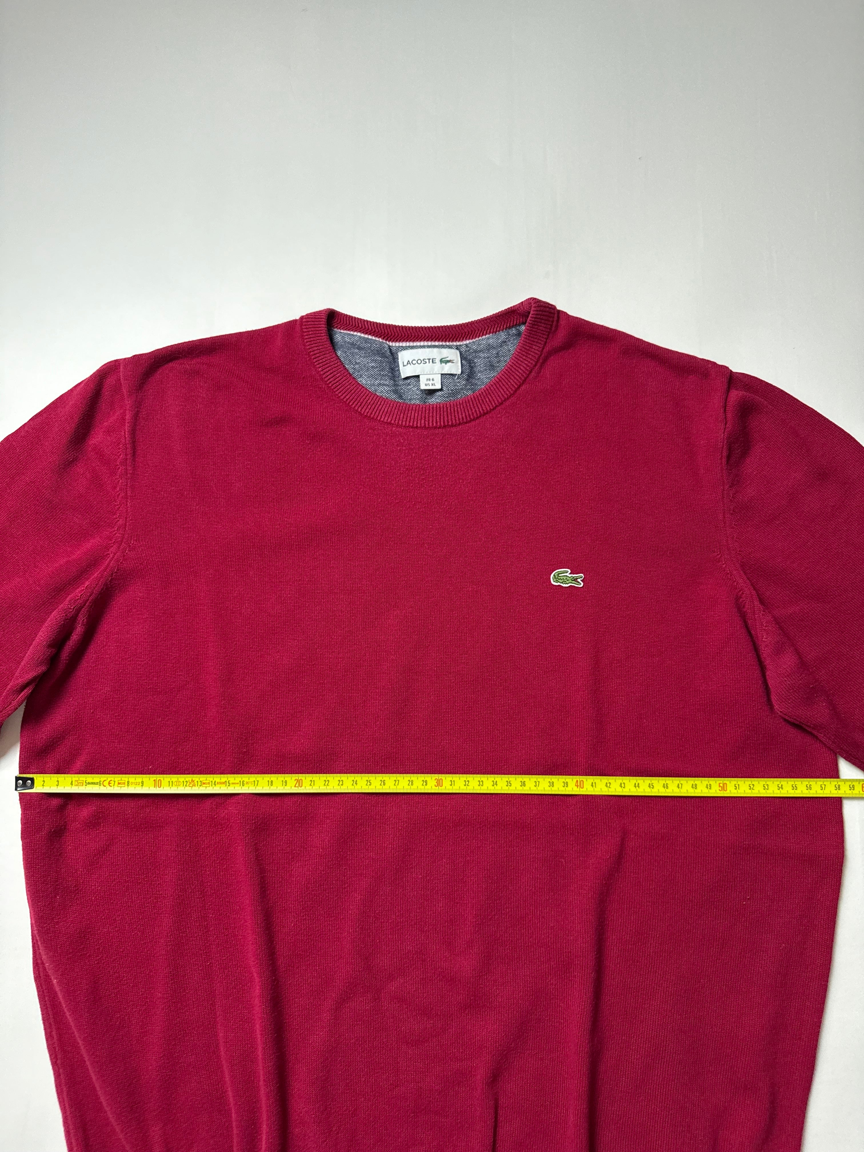 Lacoste Roter Pullover (XL)     *Gebraucht - Ausgezeichnet