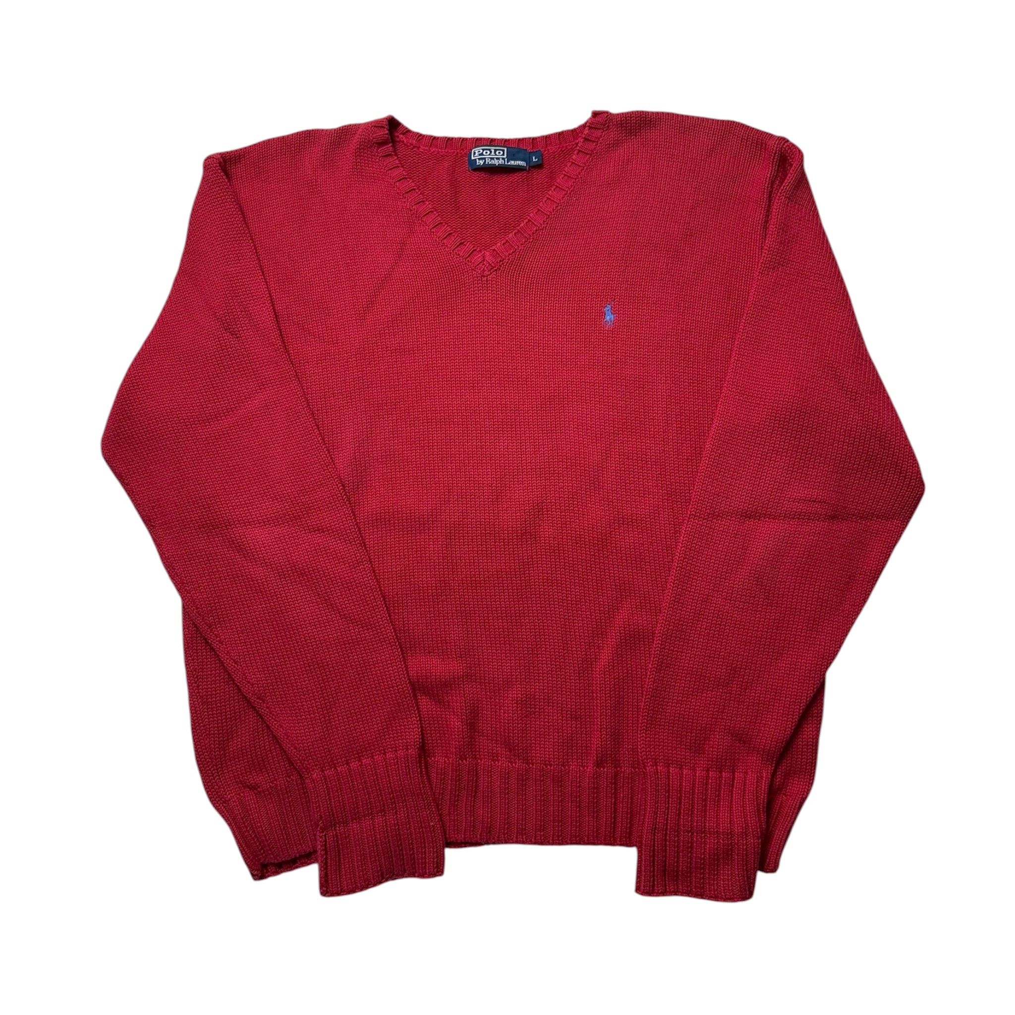 Ralph Lauren Red Sweater  (L)      *Használt - Kiváló