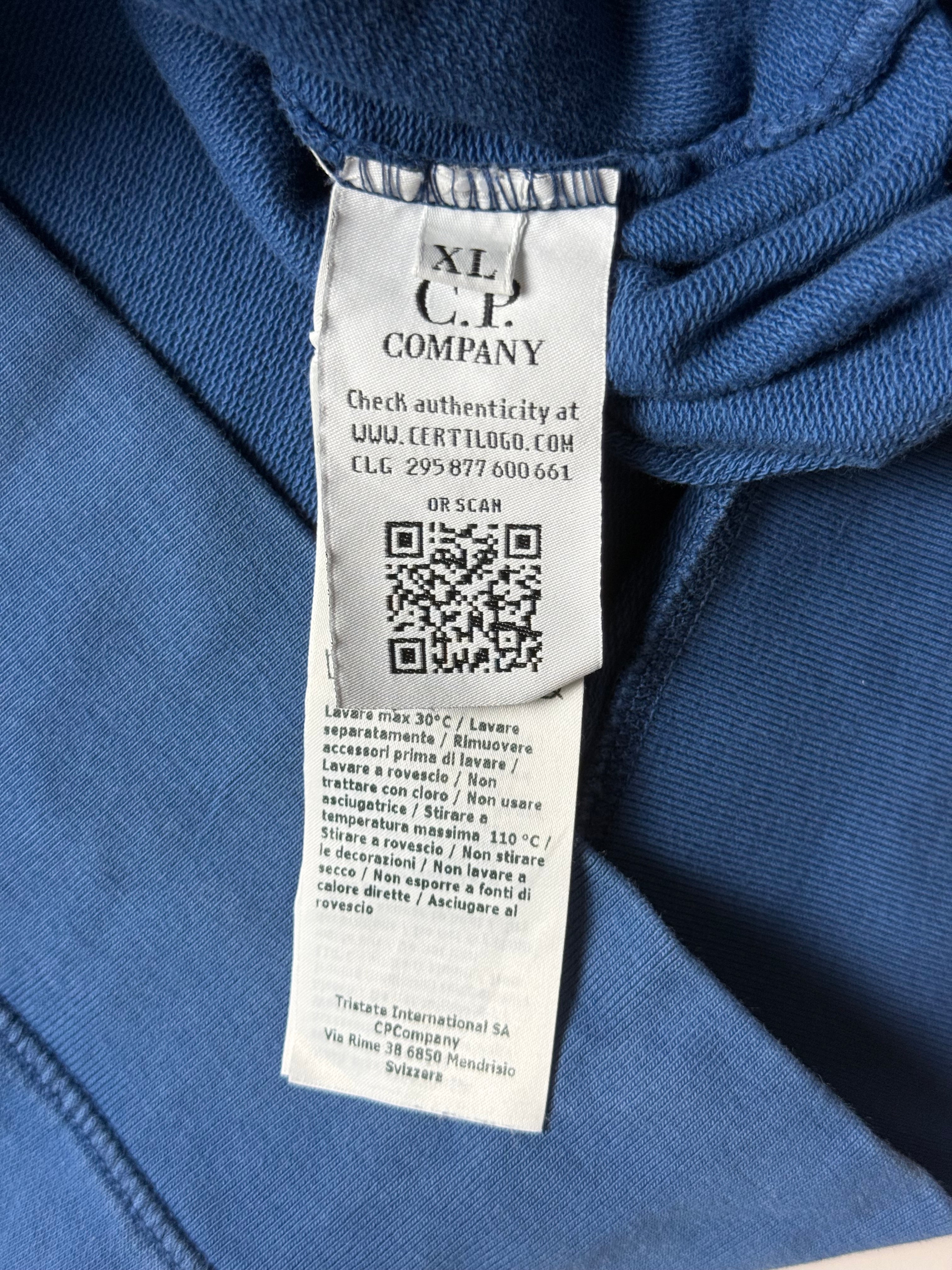 C.P Company Blue Hoodie (XL) *Használt - Kiváló