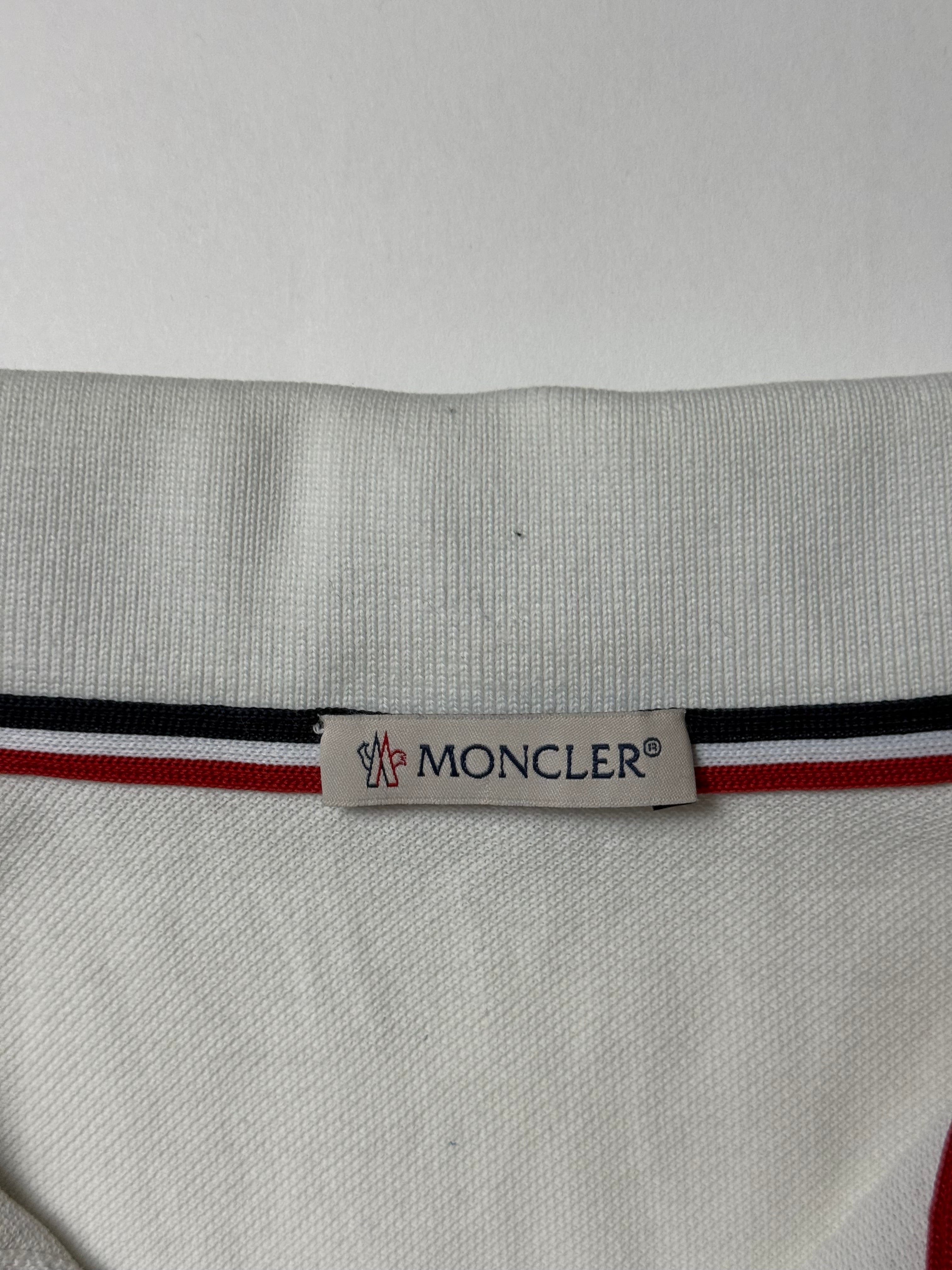 Moncler White Polo Shirt (XL)      Használt - Kiváló
