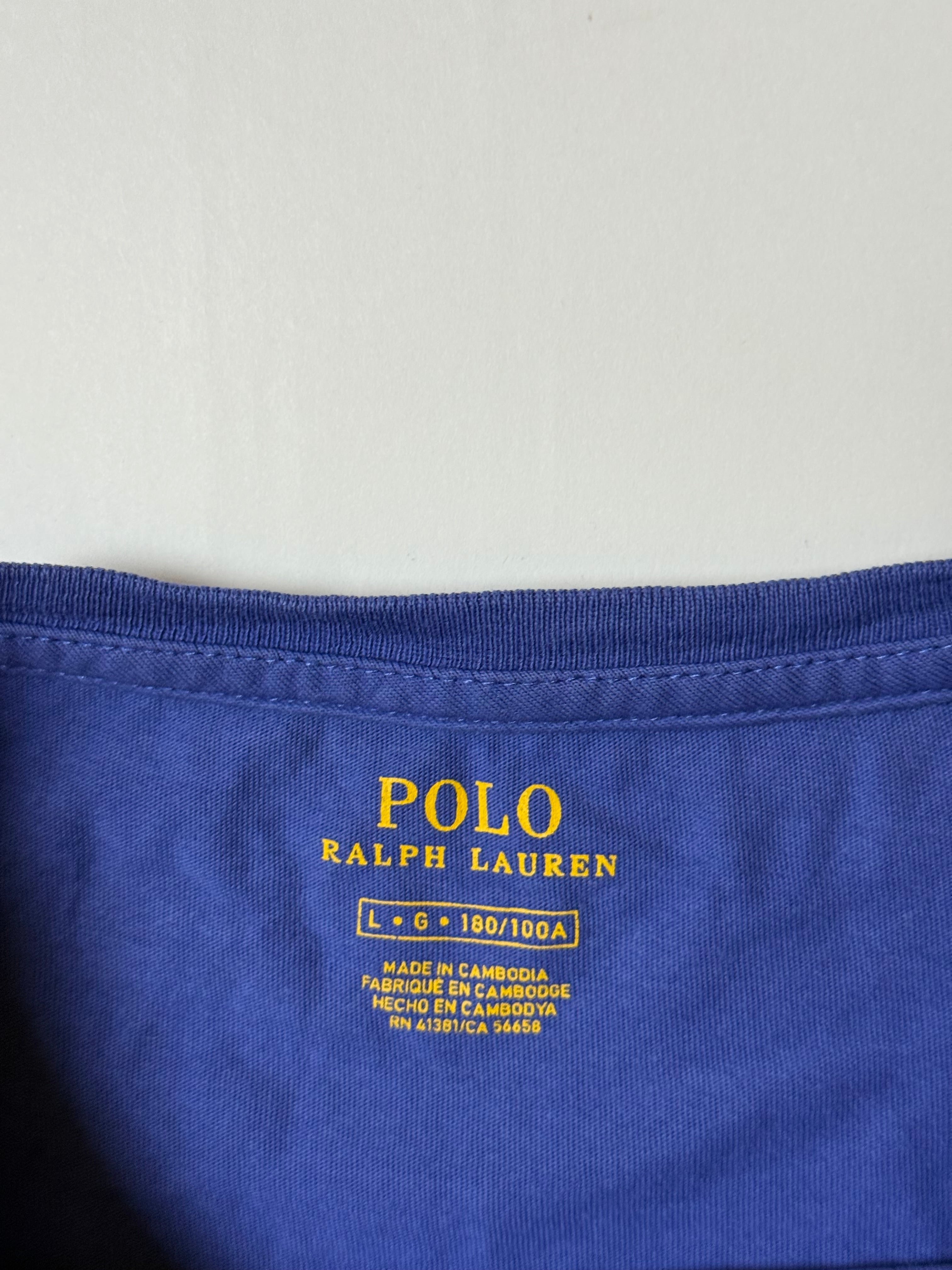 Polo Ralph Lauren Blue T-Shirt (L)        *Használt - Kiváló