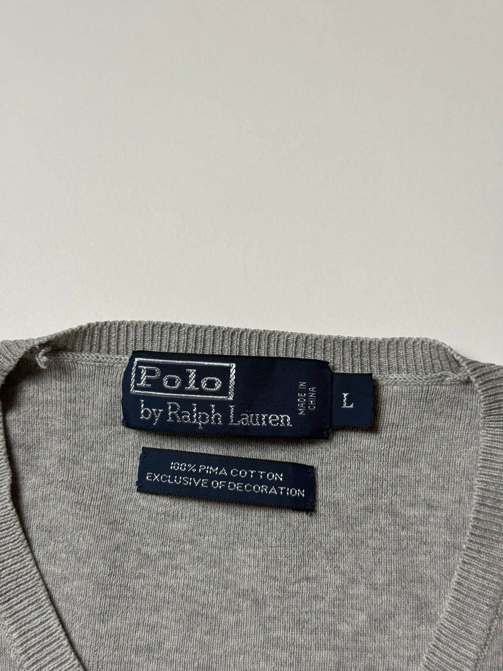 Ralph Lauren Grauer Pullover (L)     *Gebraucht - Ausgezeichnet