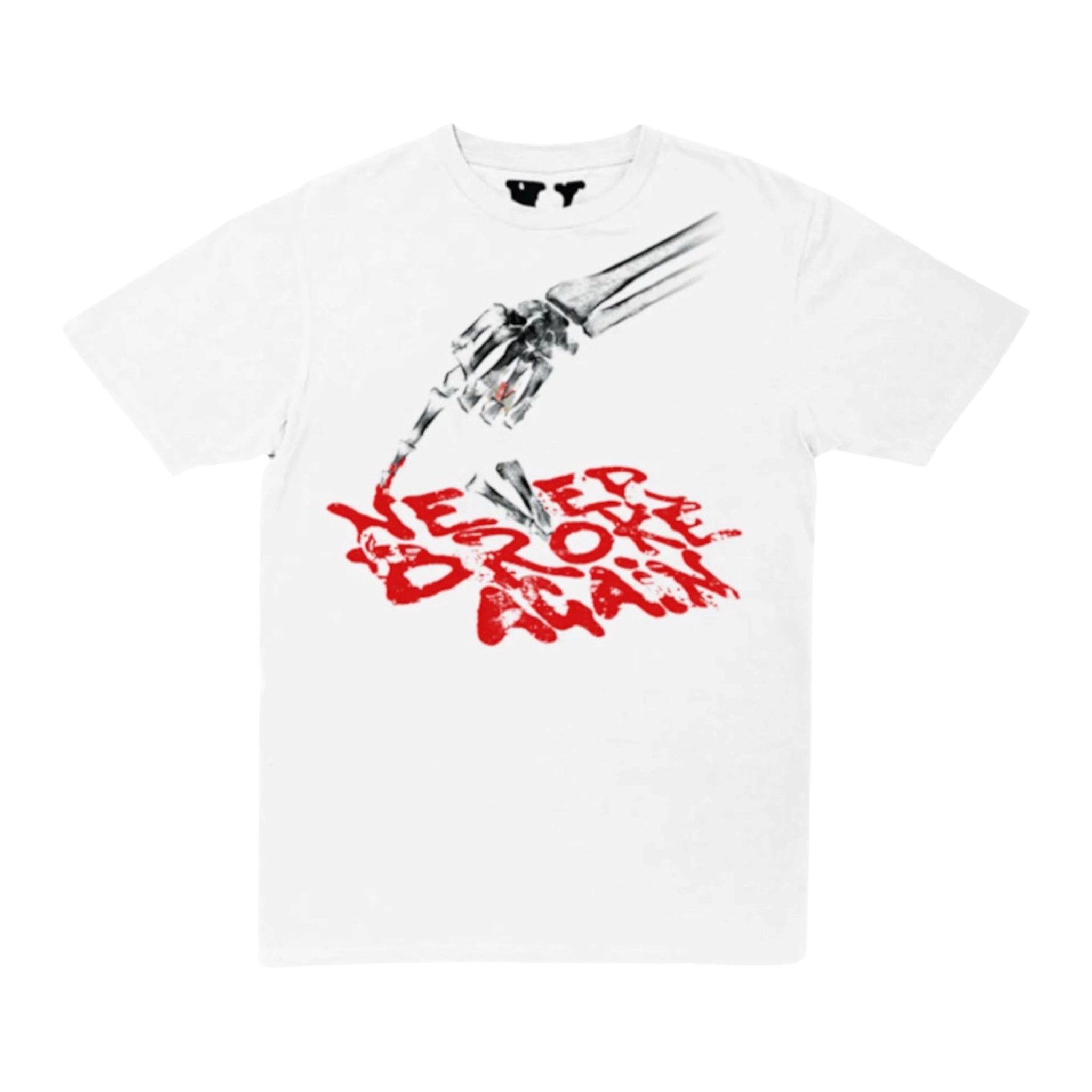 Vlone x Never Broke Again Bones White T-Shirt