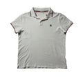 Moncler weißes Poloshirt (XL)      Gebraucht - Ausgezeichnet