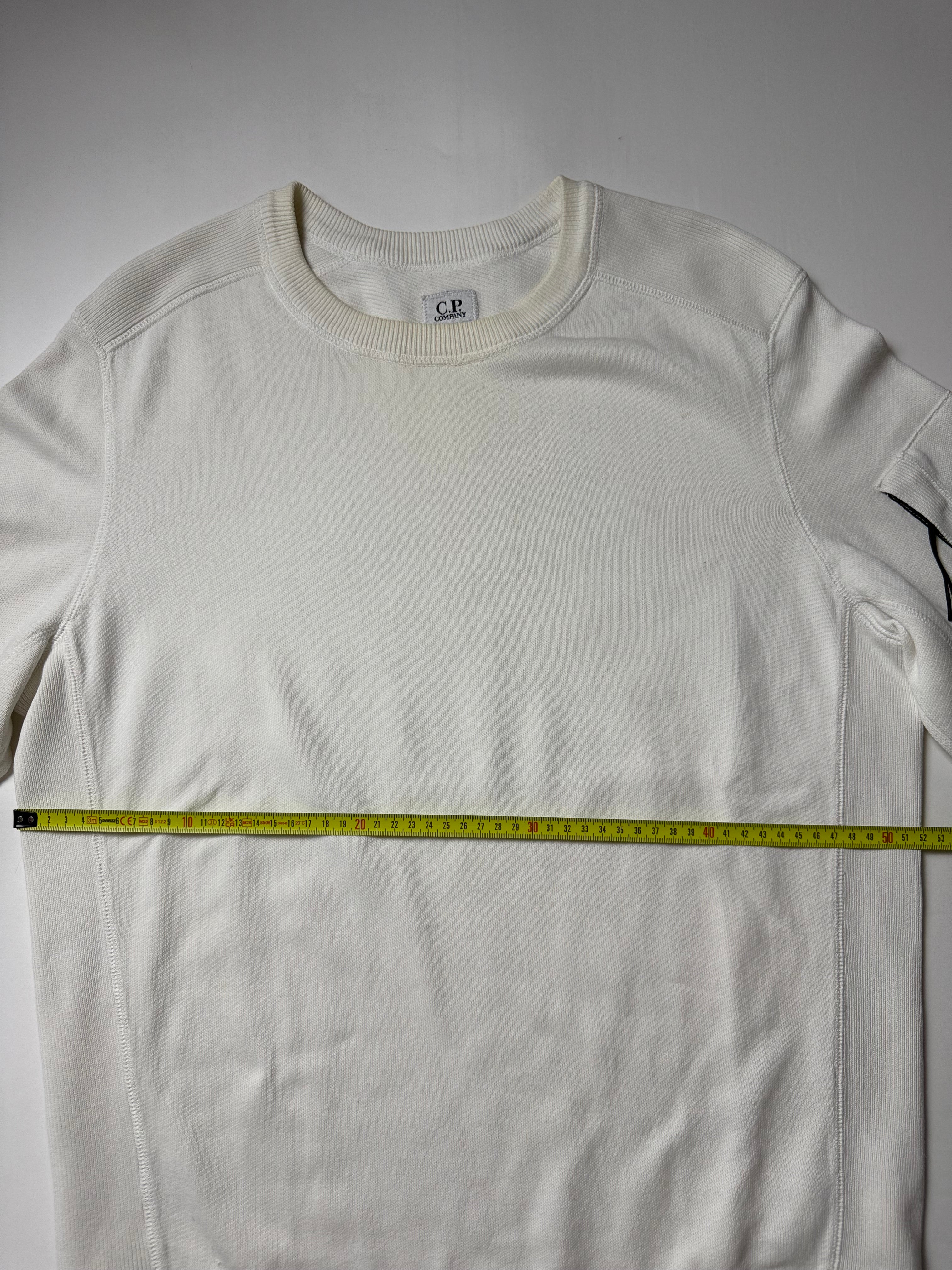 C.P Company White Sweater (L) *Gebraucht - Ausgezeichnet