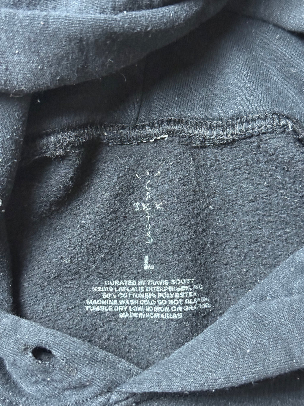 Travis Scott Cactus Jack Black Hoodie (L)     *Használt - Kiváló