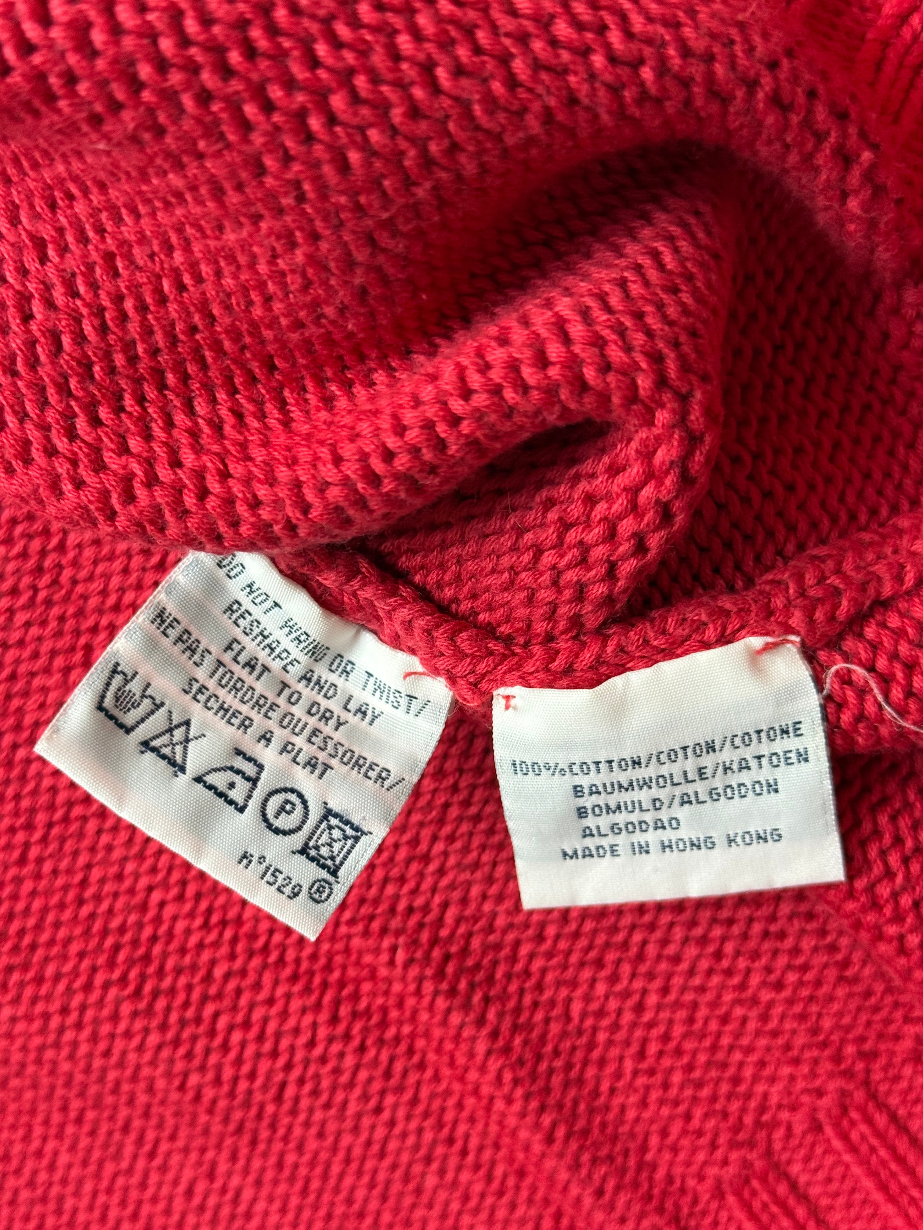 Ralph Lauren Red Sweater  (L)      *Használt - Kiváló