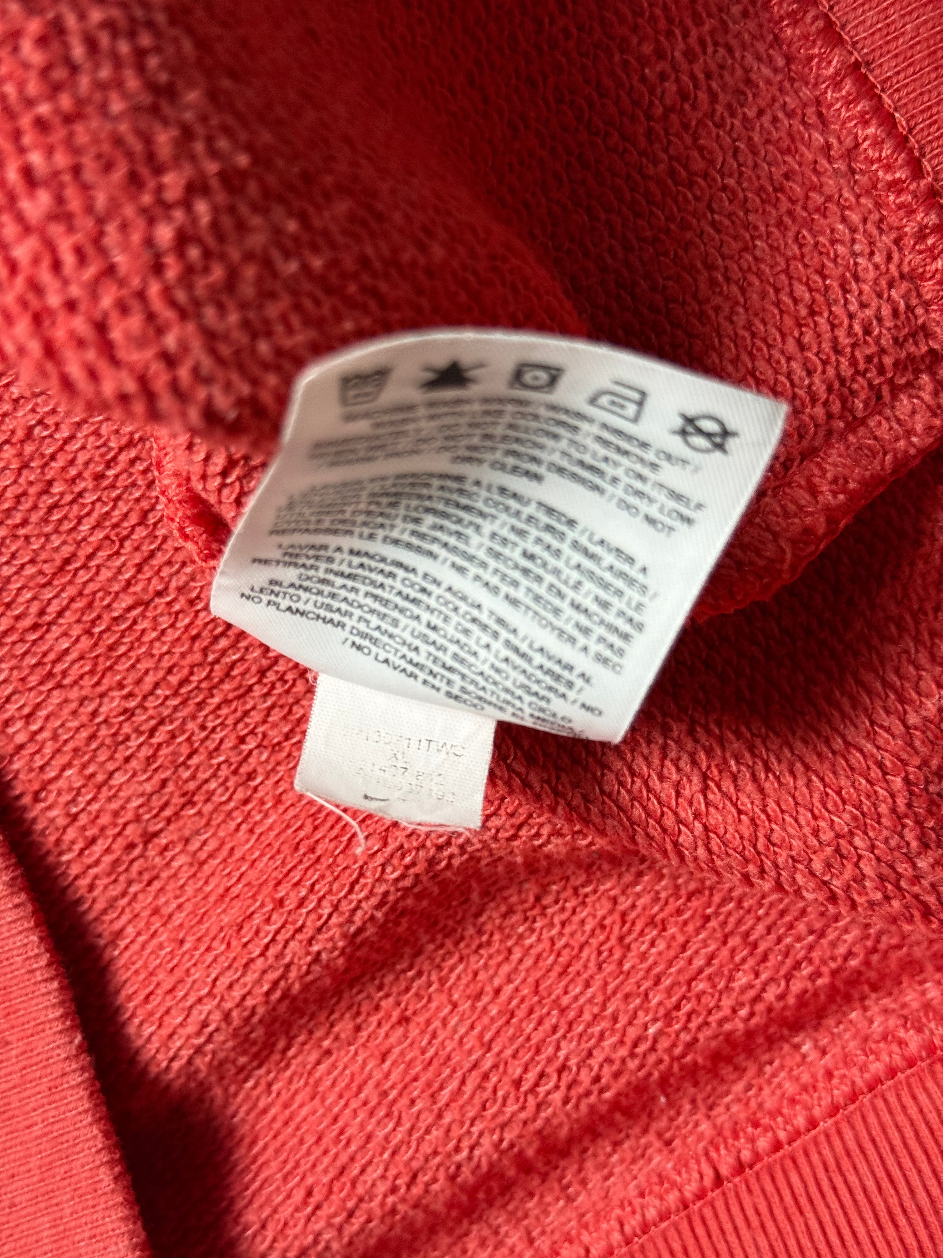 Nike Roter Kapuzenpullover mit Reißverschluss (XL)            *Gebraucht – Ausgezeichnet