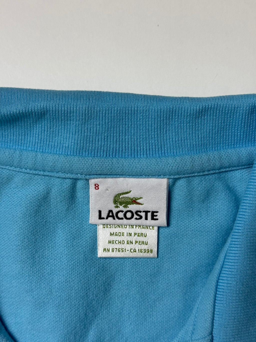 Lacoste Blue Polo Shirt (L fit)   *Használt - Kiváló
