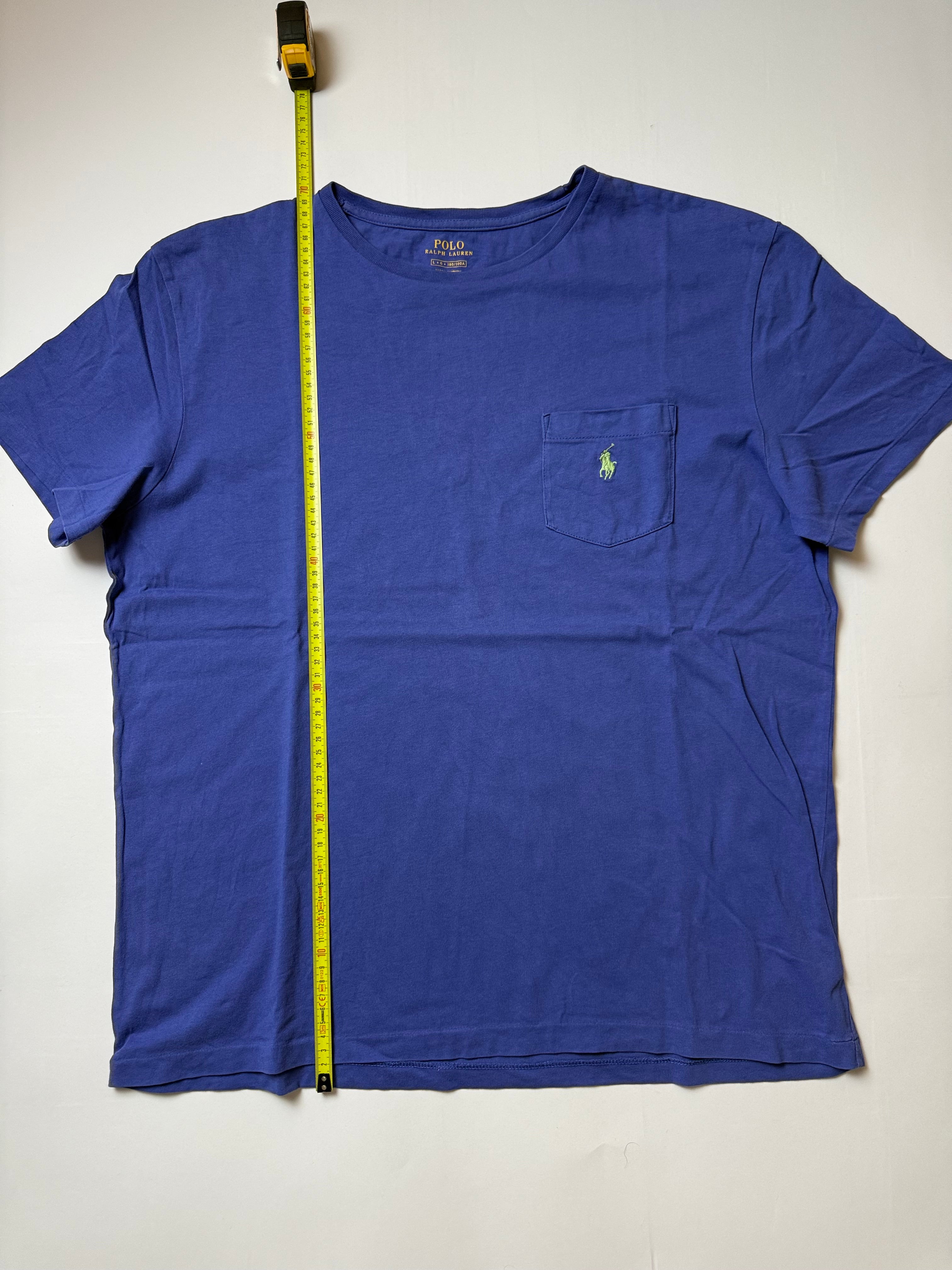 Polo Ralph Lauren Blaues T-Shirt (L)        *Gebraucht - Ausgezeichneter Zustand