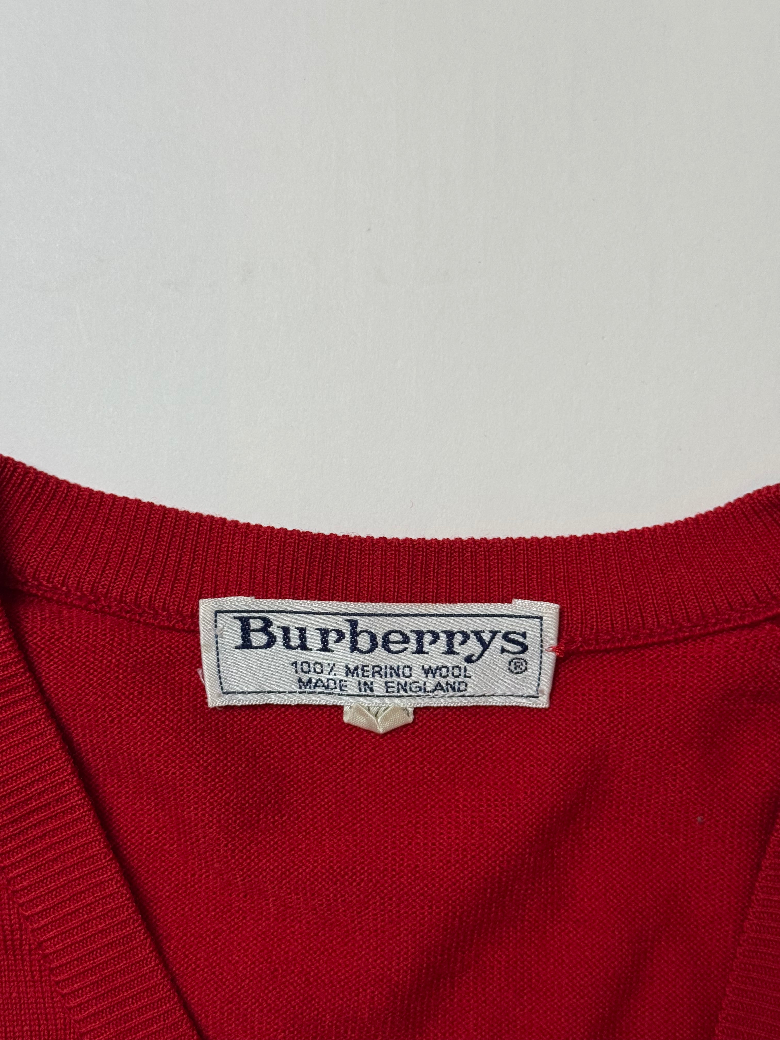 Burberry Red Sweater (XL)       *Használt - Kiváló
