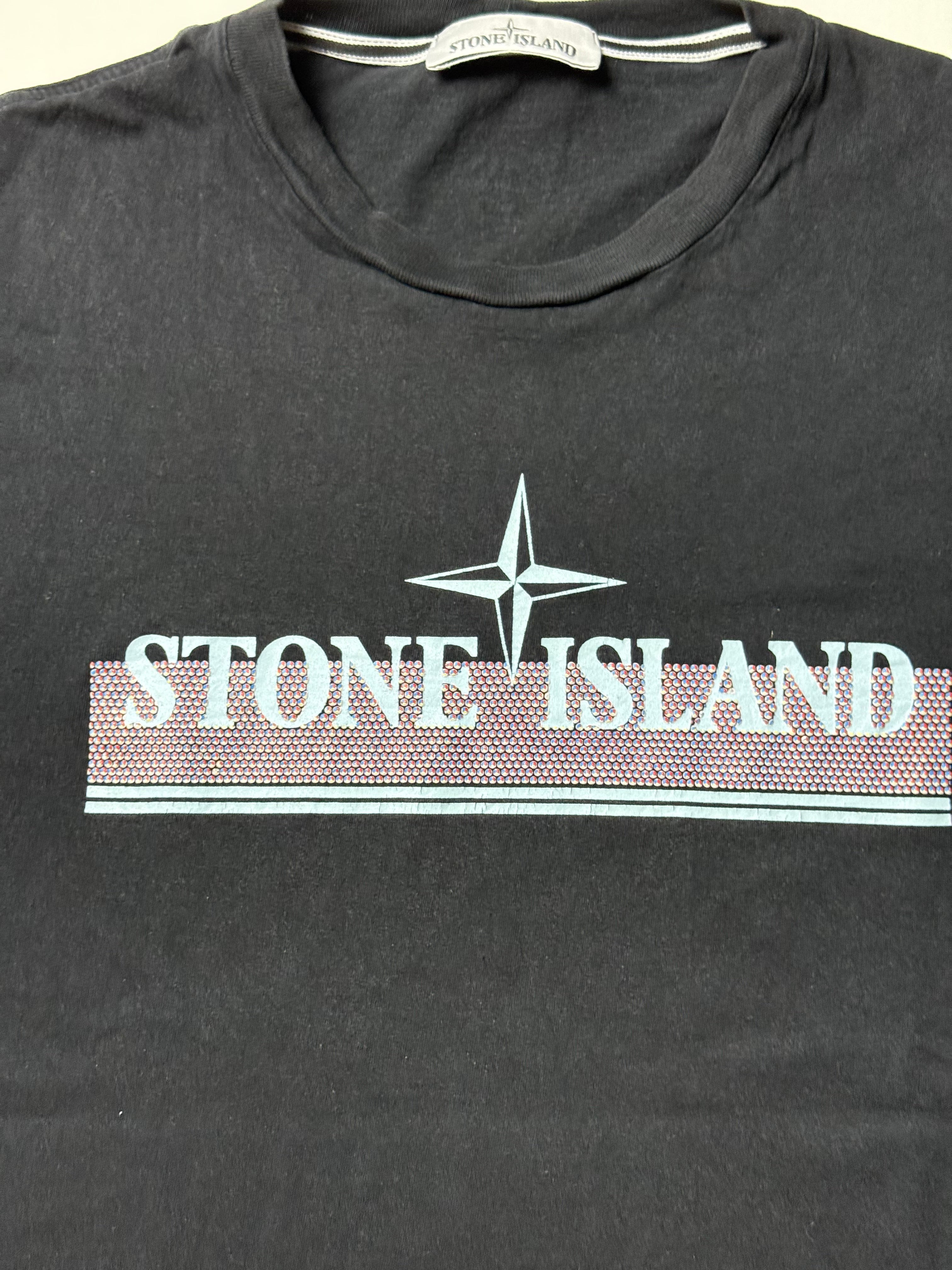 Stone Island Black T-Shirt  (XL)      *Használt - Kiváló