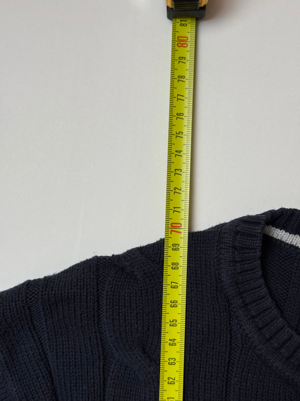Gant Navy Blue Cable Knit Sweater (XL) *Használt - Kiváló
