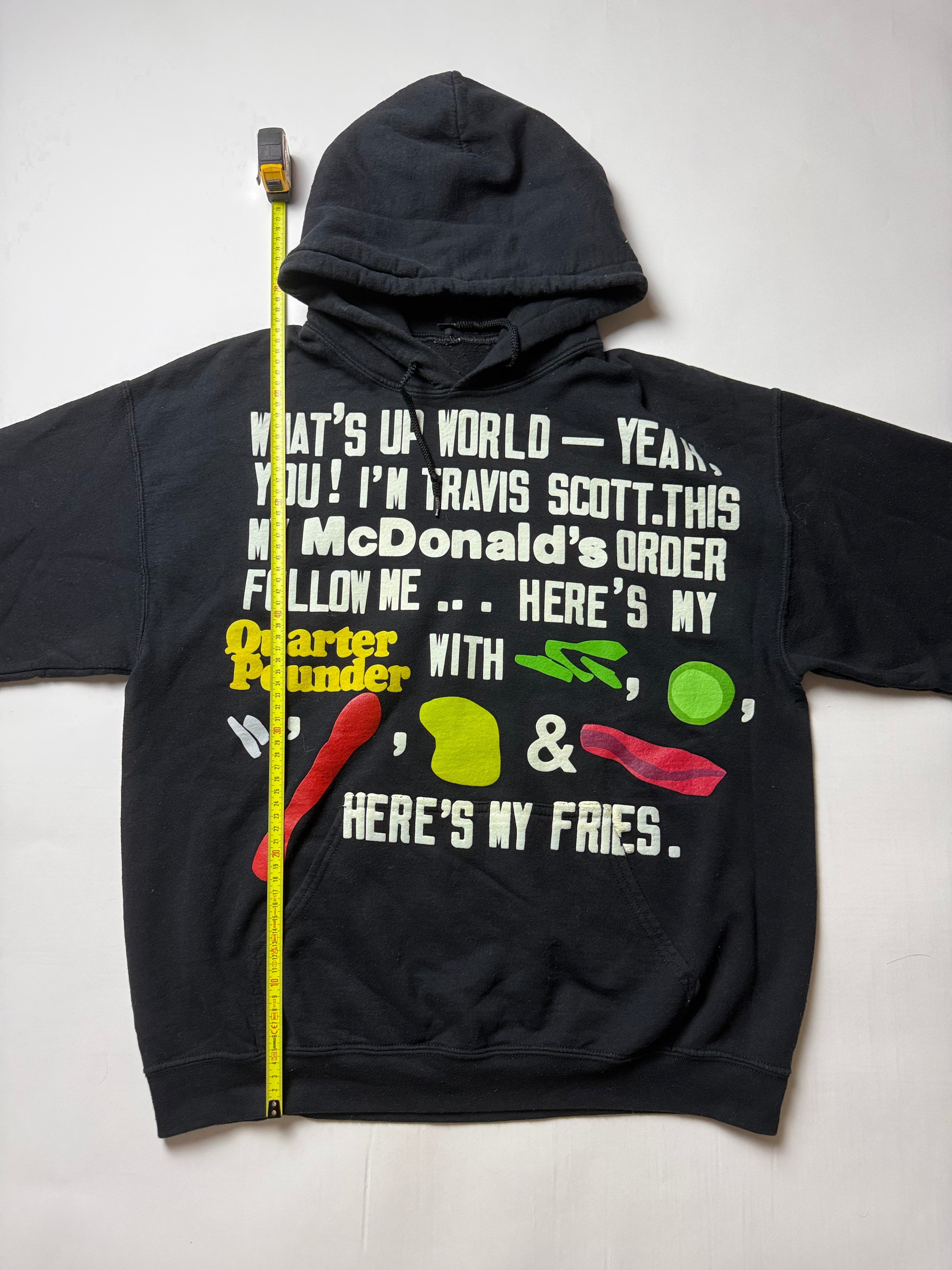 Travis Scott x McDonald’s Black Hoodie (M)      *Gebraucht - Ausgezeichneter Zustand