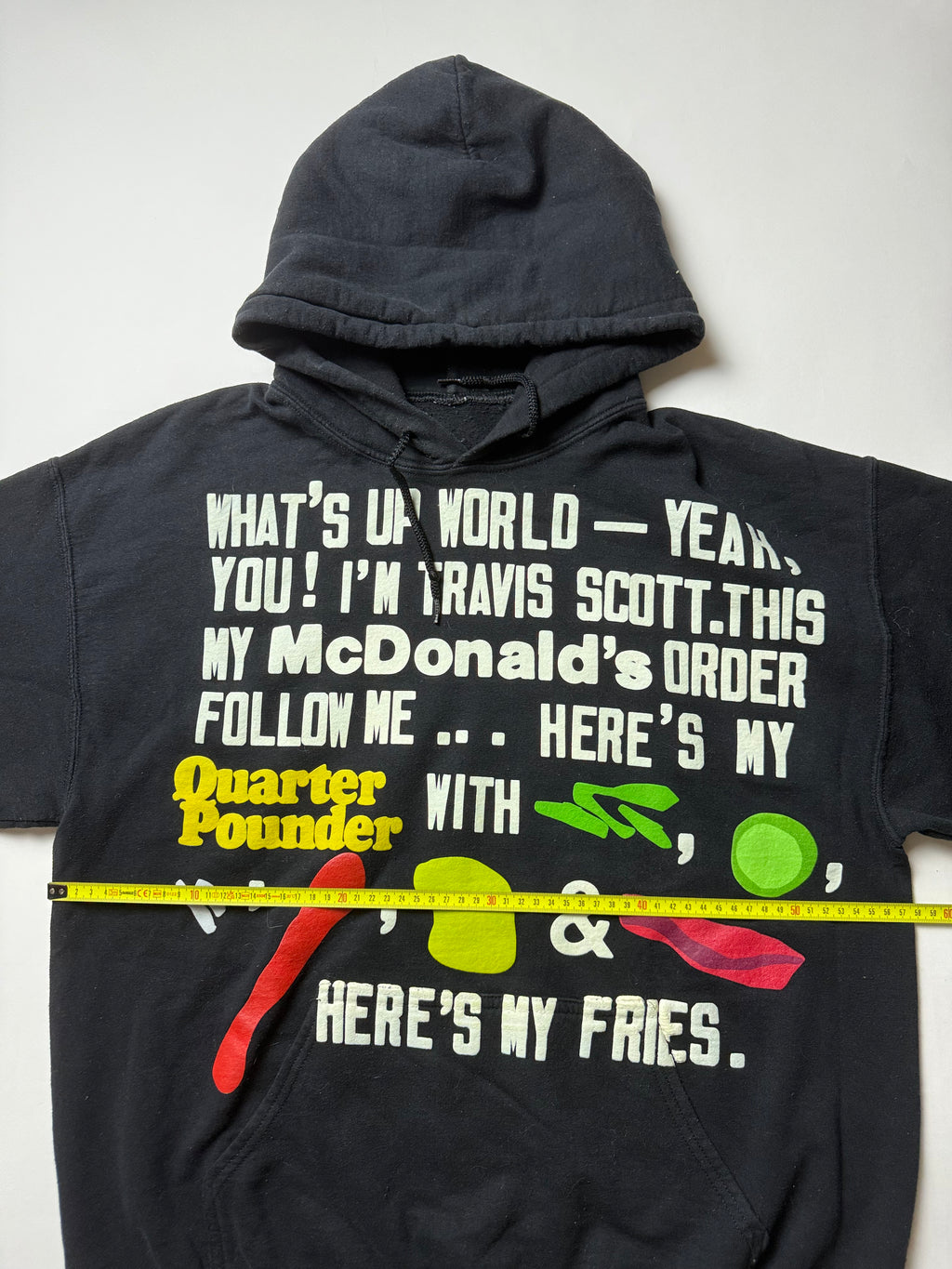 Travis Scott x McDonald’s Black Hoodie (M)      *Gebraucht - Ausgezeichneter Zustand