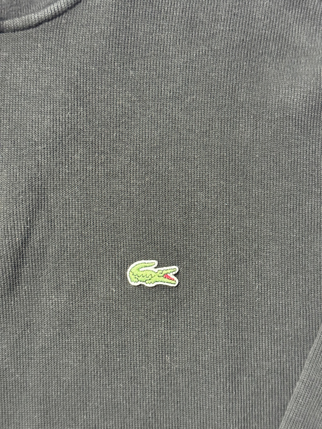 Lacoste Black Quarter Zip Sweater (XL) *Használt - Kiváló