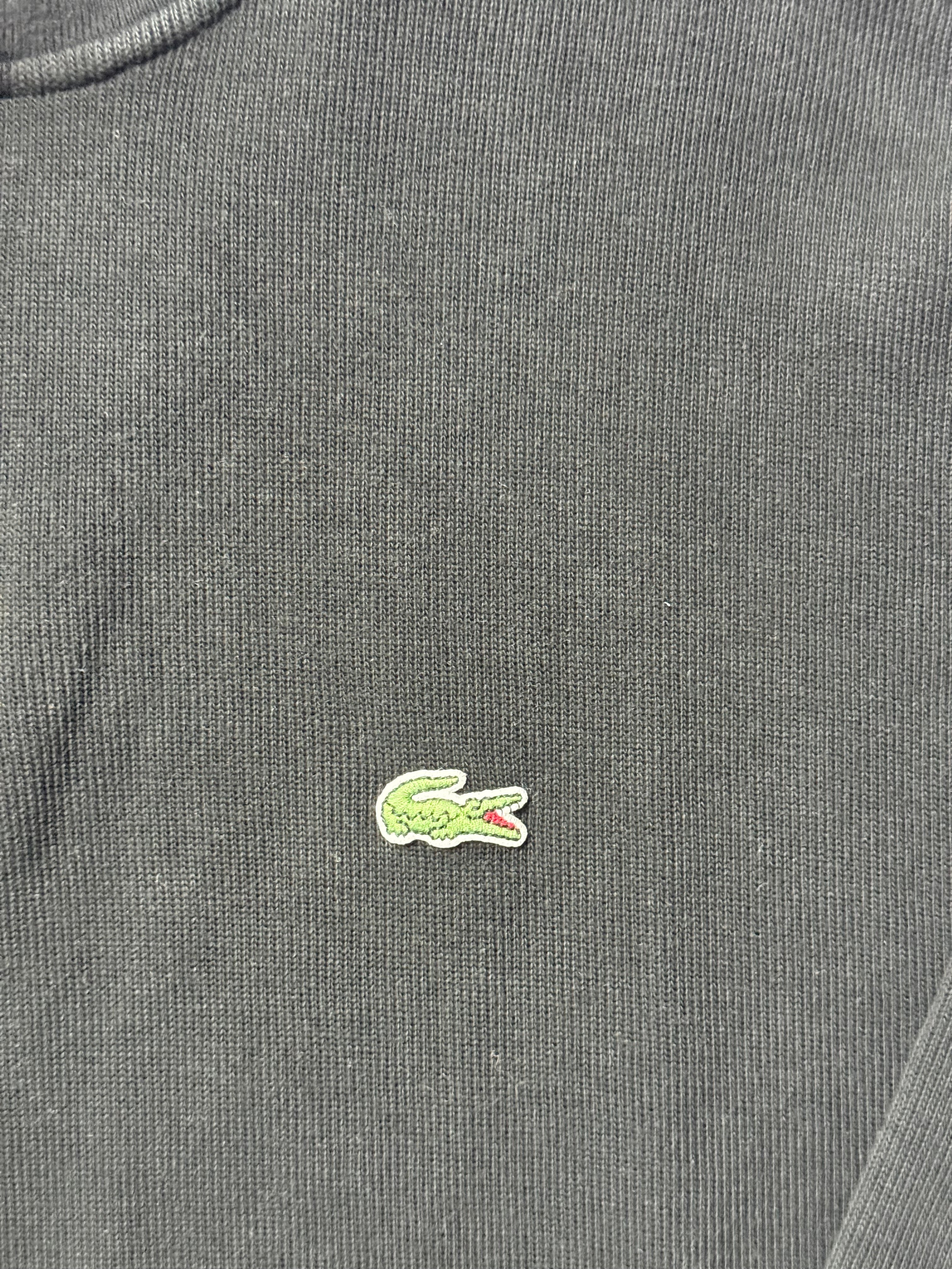 Lacoste Black Quarter Zip Sweater (XL) *Használt - Kiváló