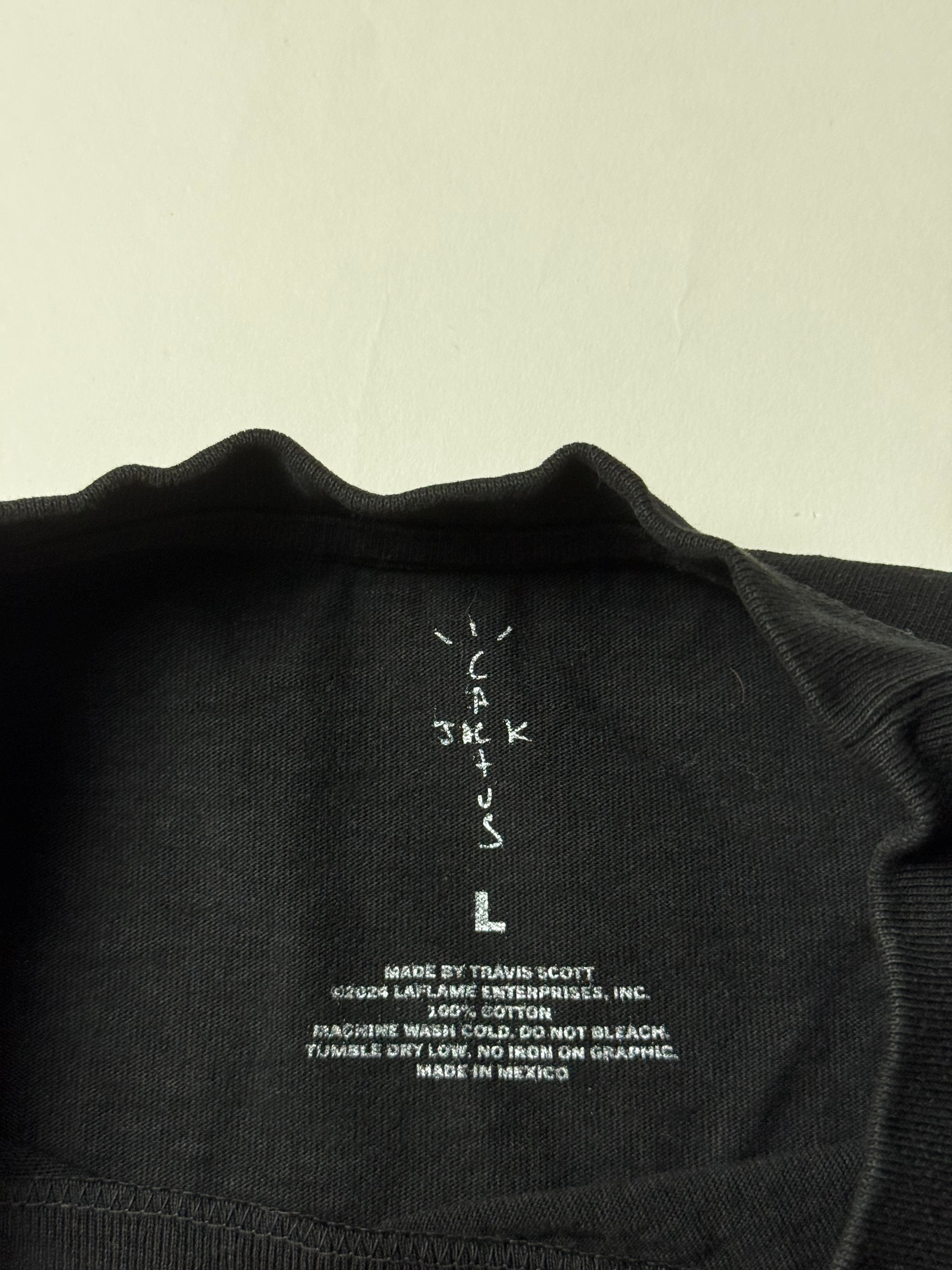 Travis Scott Black T-Shirt (L)    *Gebraucht - Ausgezeichnet