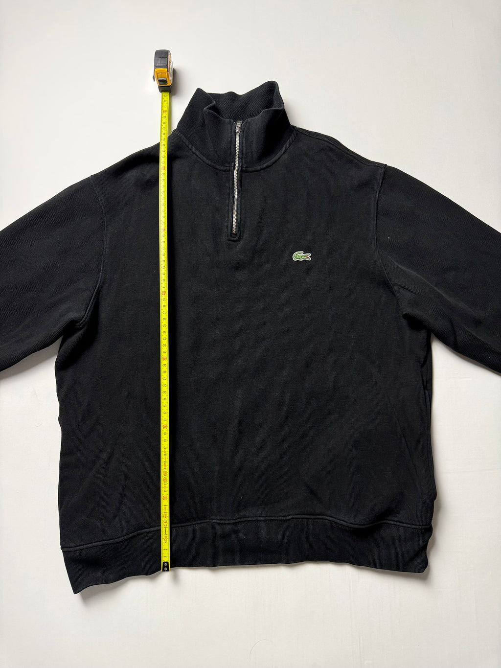Lacoste Black Quarter Zip Sweater (XL) *Használt - Kiváló
