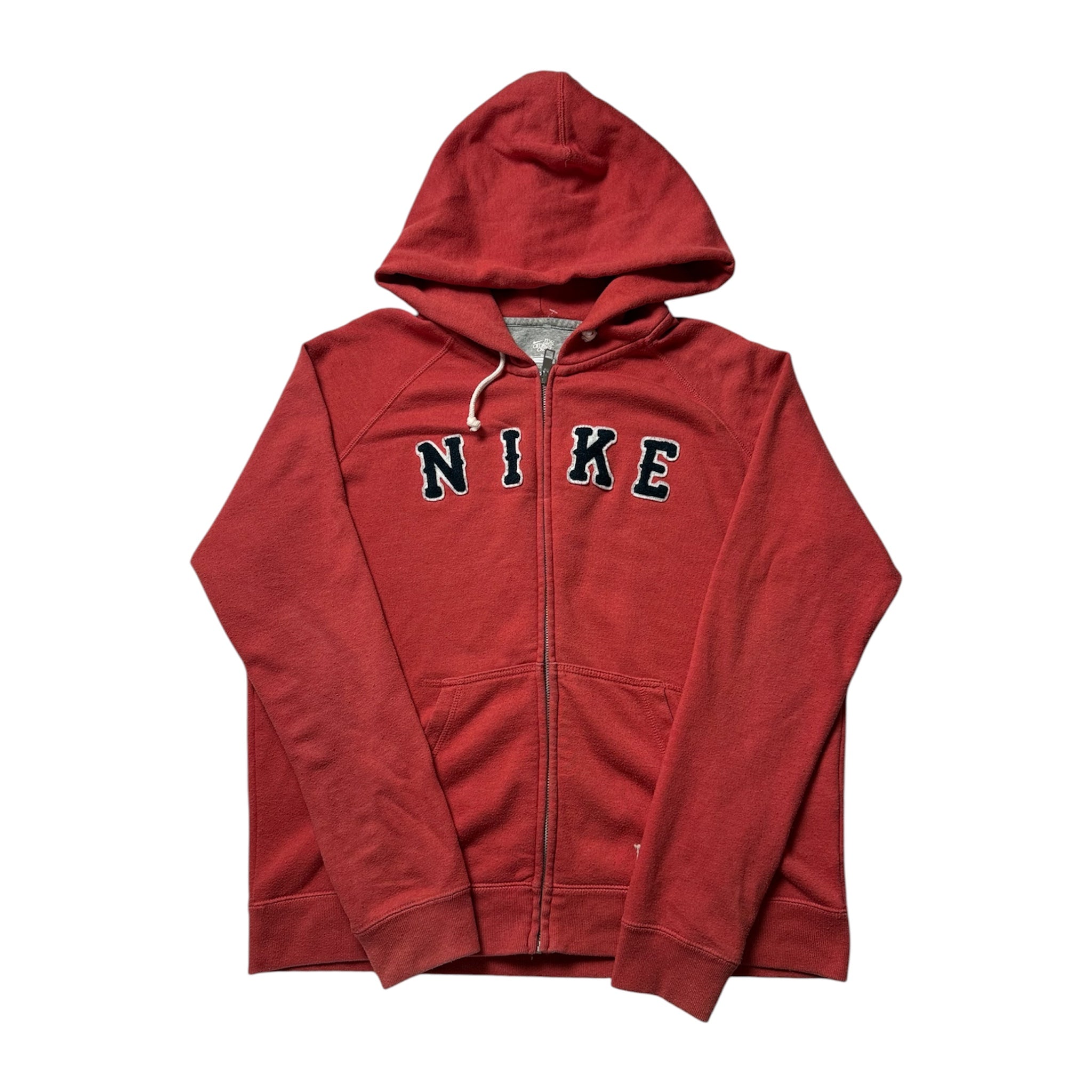 Nike Red Zip Up Hoodie (XL)            *Használt - Kiváló