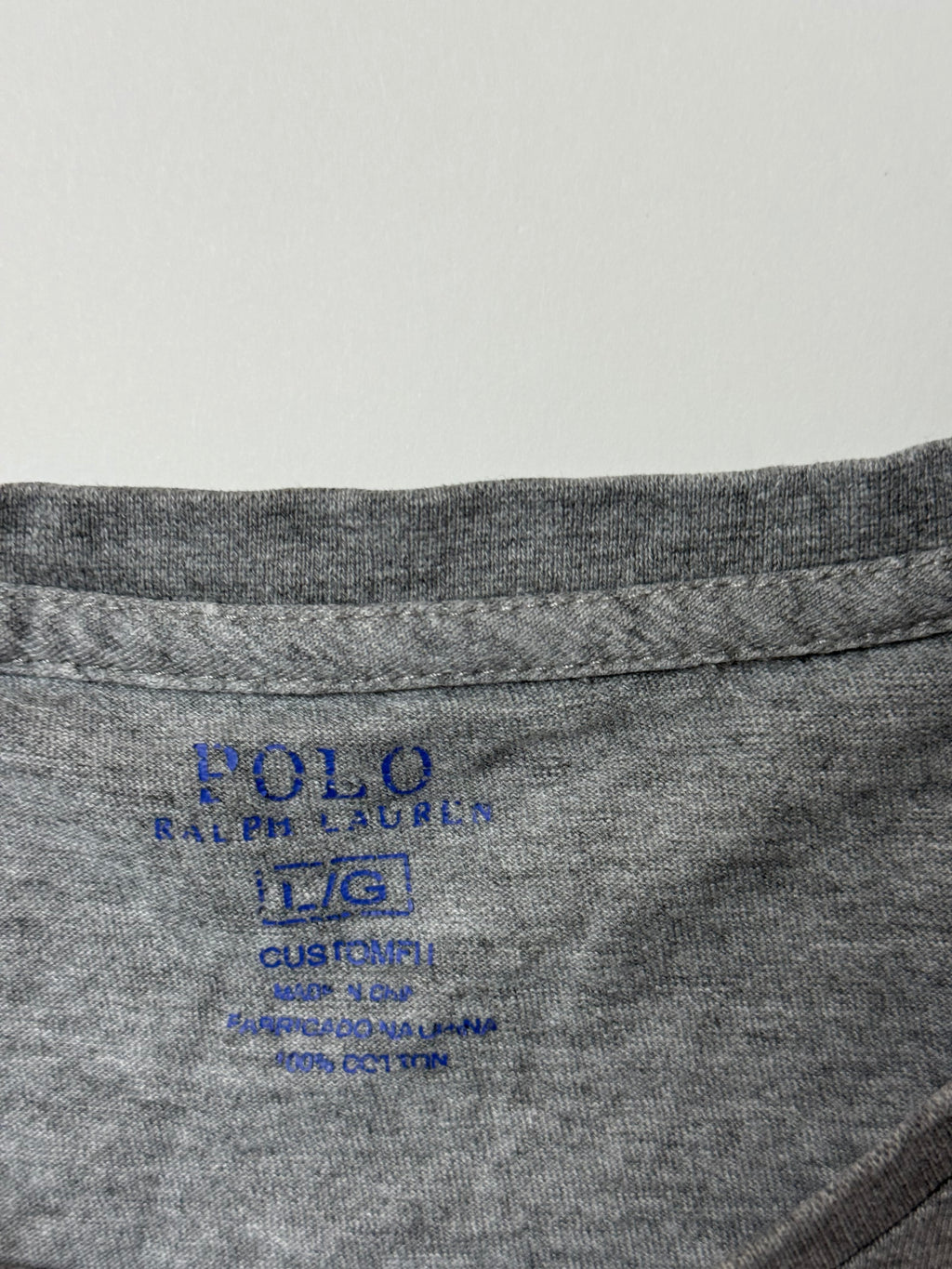 Ralph Lauren Grey T-Shirt (L)         *Használt - Kiváló