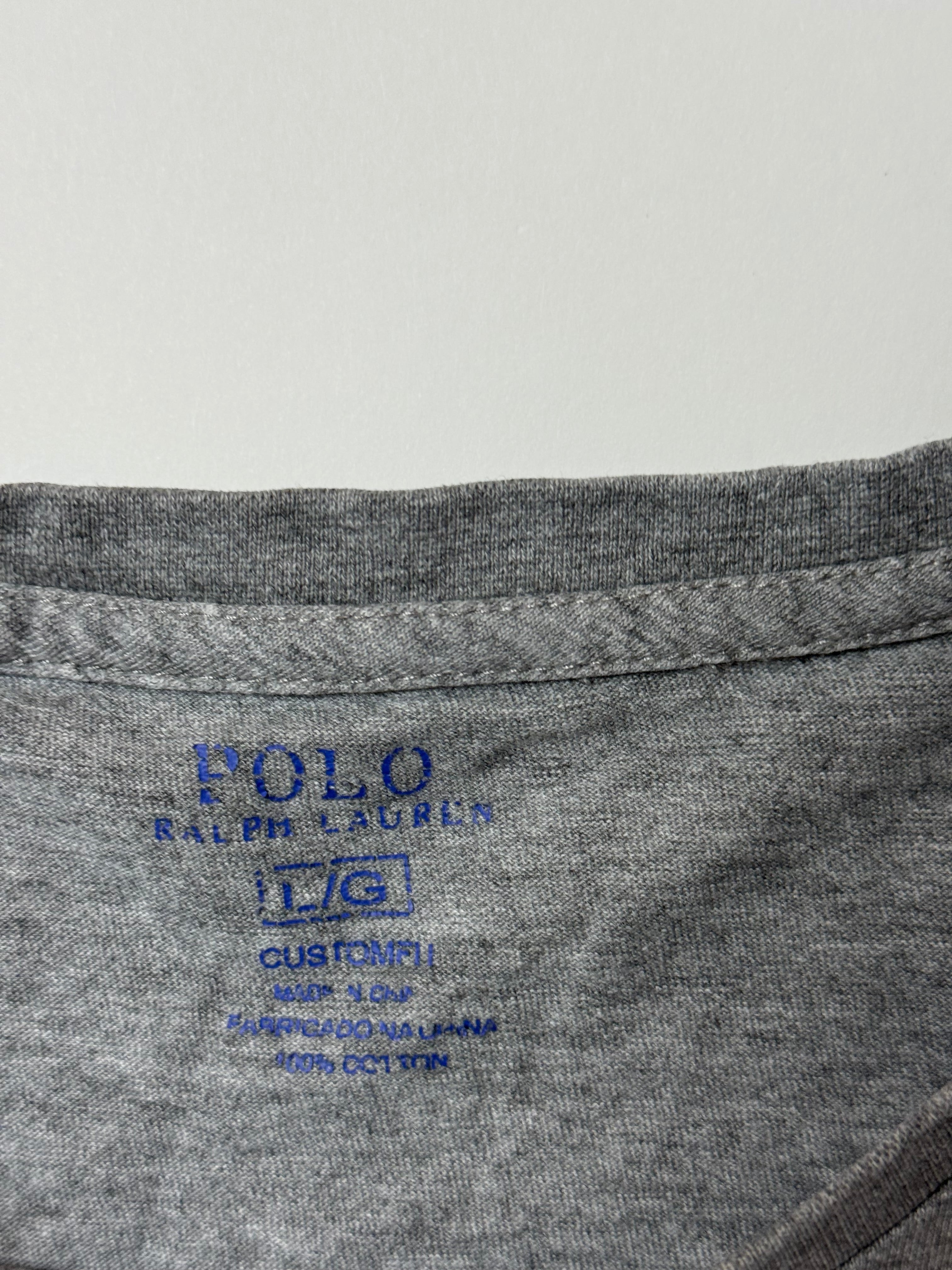 Ralph Lauren Grey T-Shirt (L)         *Használt - Kiváló