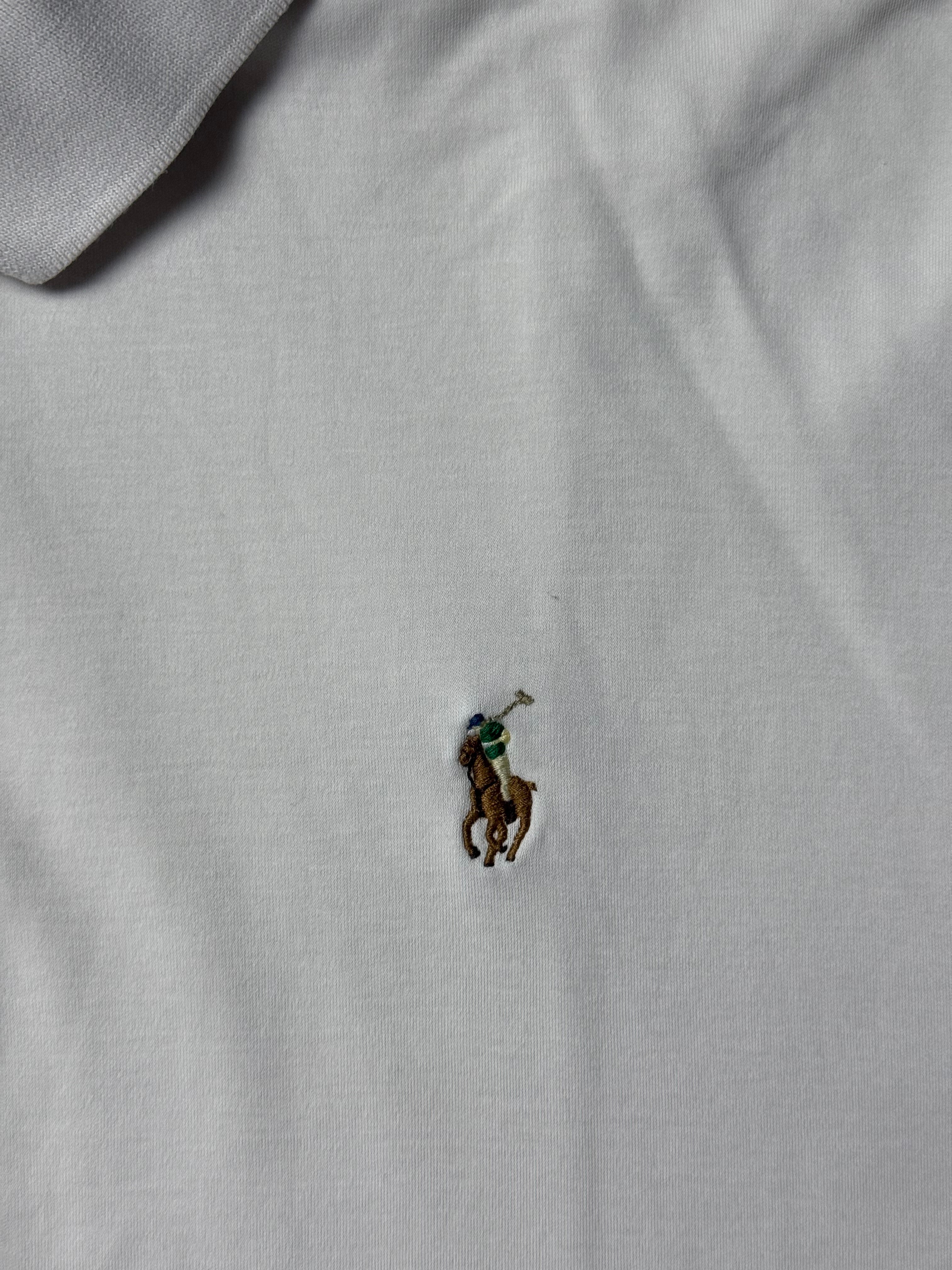 Ralph Lauren Oxford Logo White Polo Shirt      *Használt - Kiváló