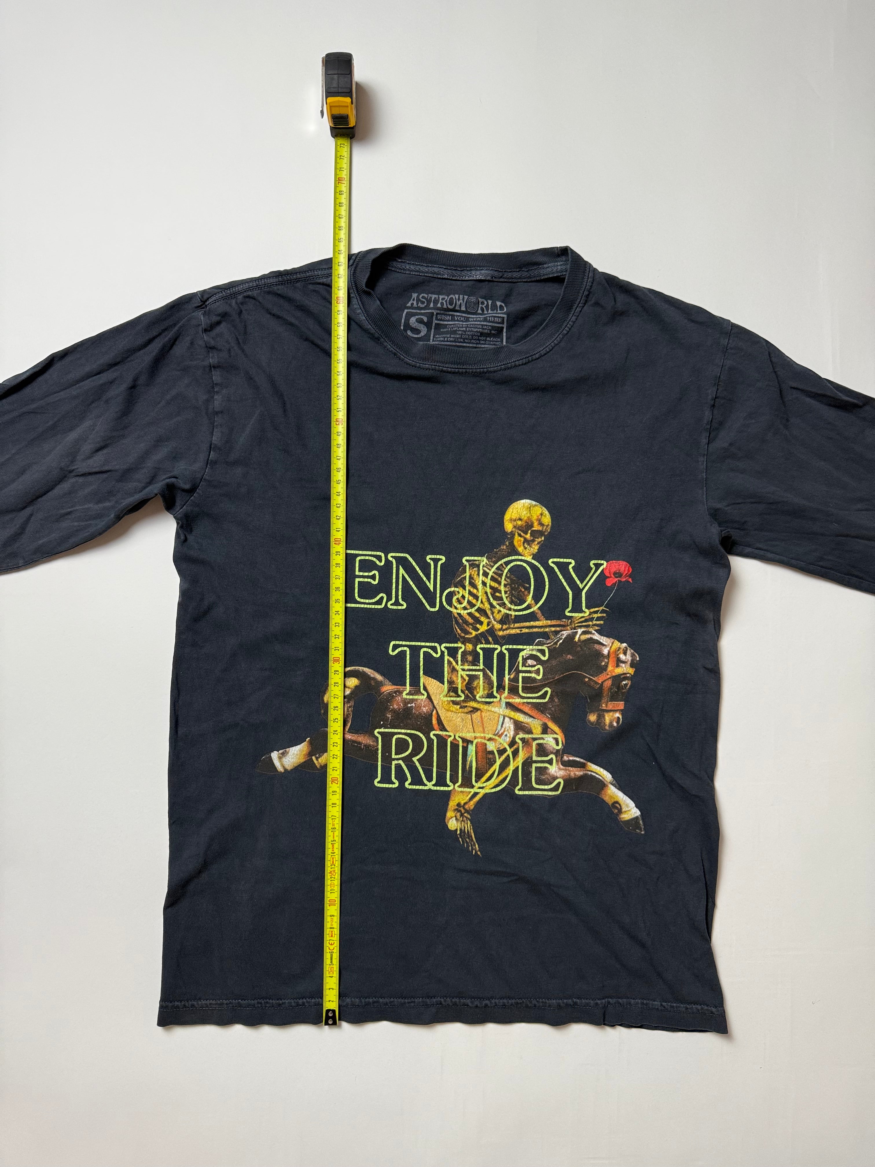 Travis Scott Langarm-T-Shirt (S) *Gebraucht - Ausgezeichnet