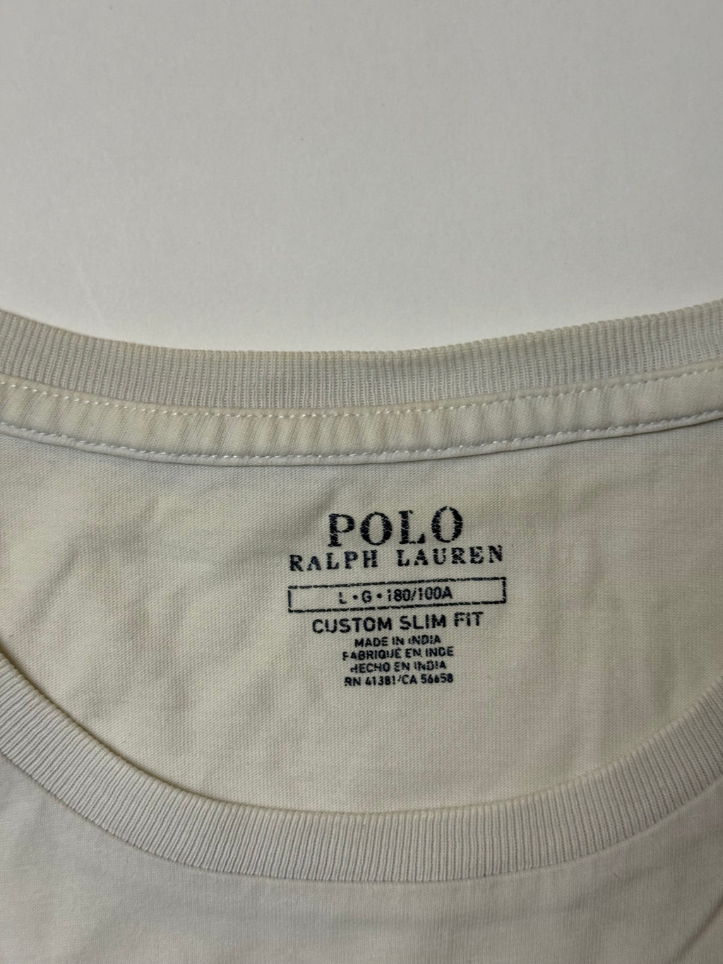 Ralph Lauren White T-Shirt  (L)      *Használt - Kiváló