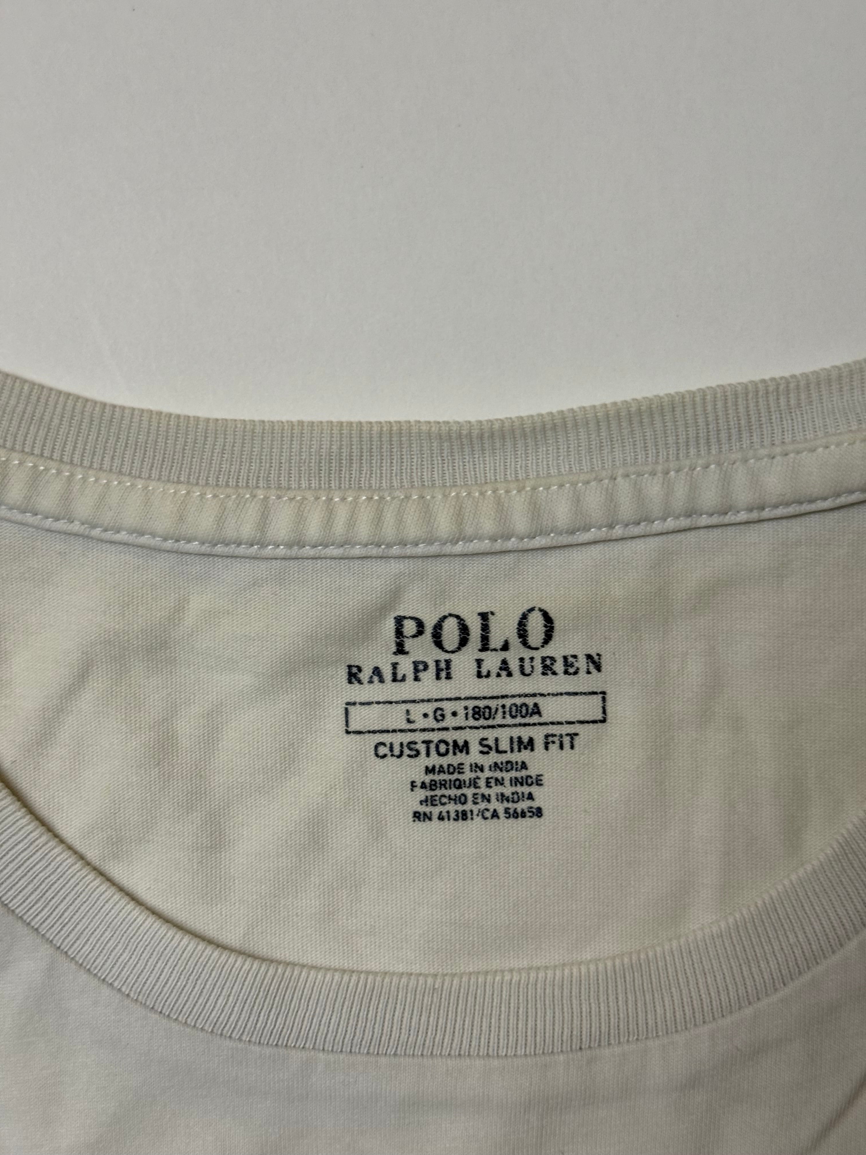 Ralph Lauren White T-Shirt  (L)      *Használt - Kiváló