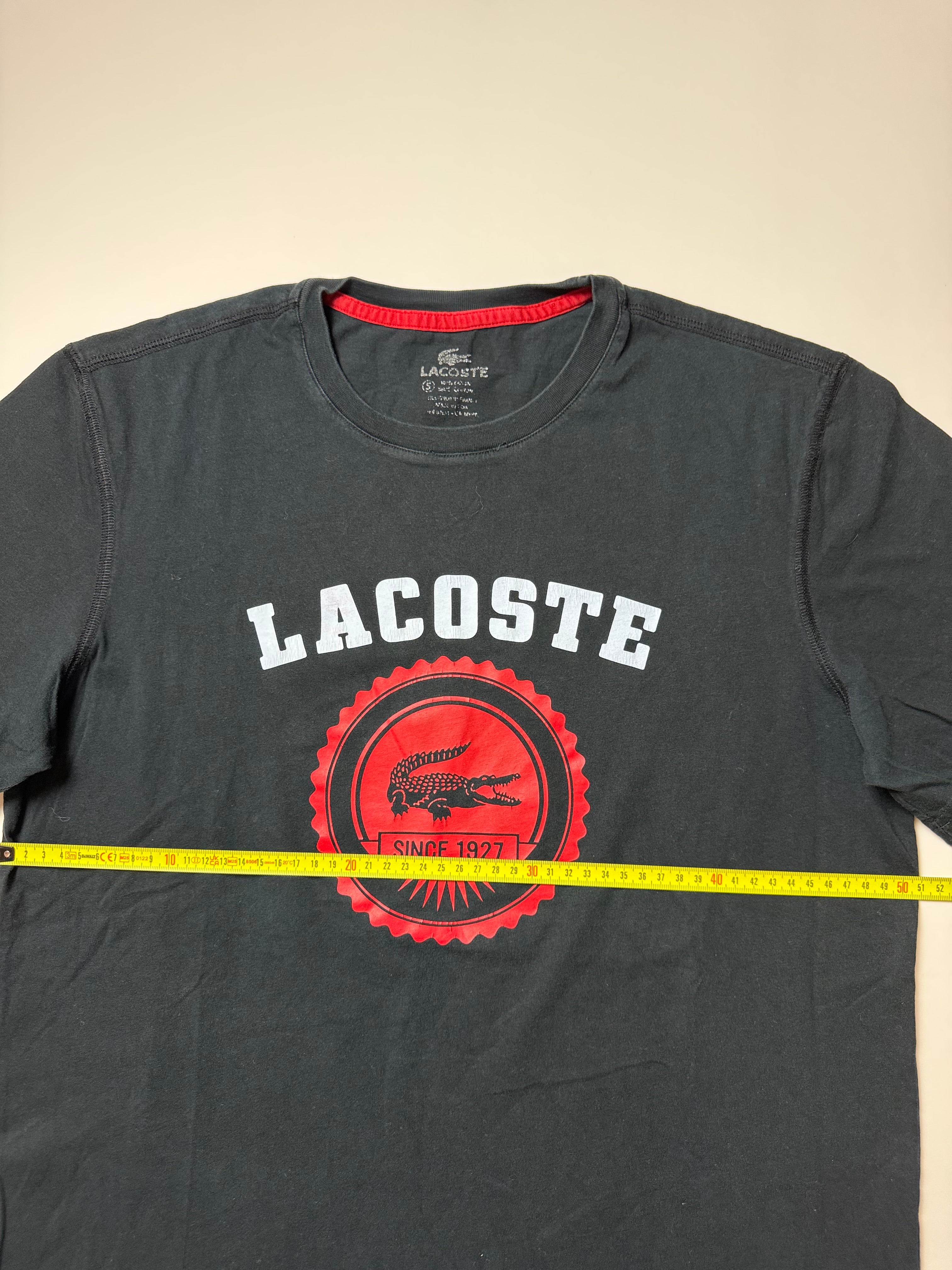 Lacoste Black T-Shirt (L)             *Használt - Kiváló