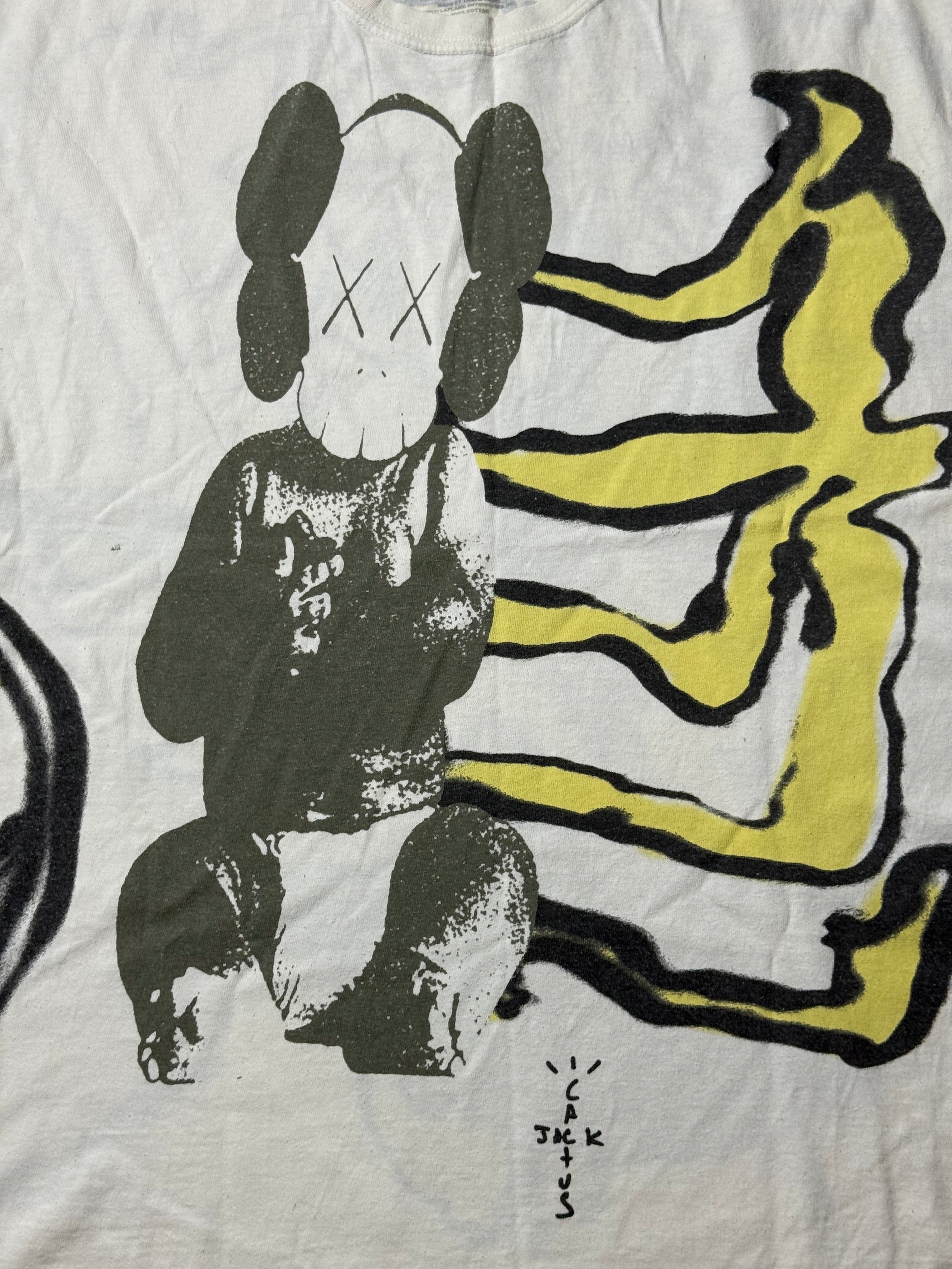 Travis Scott Cactus Jack x Kaws T-Shirt (L)    *Gebraucht - Ausgezeichnet