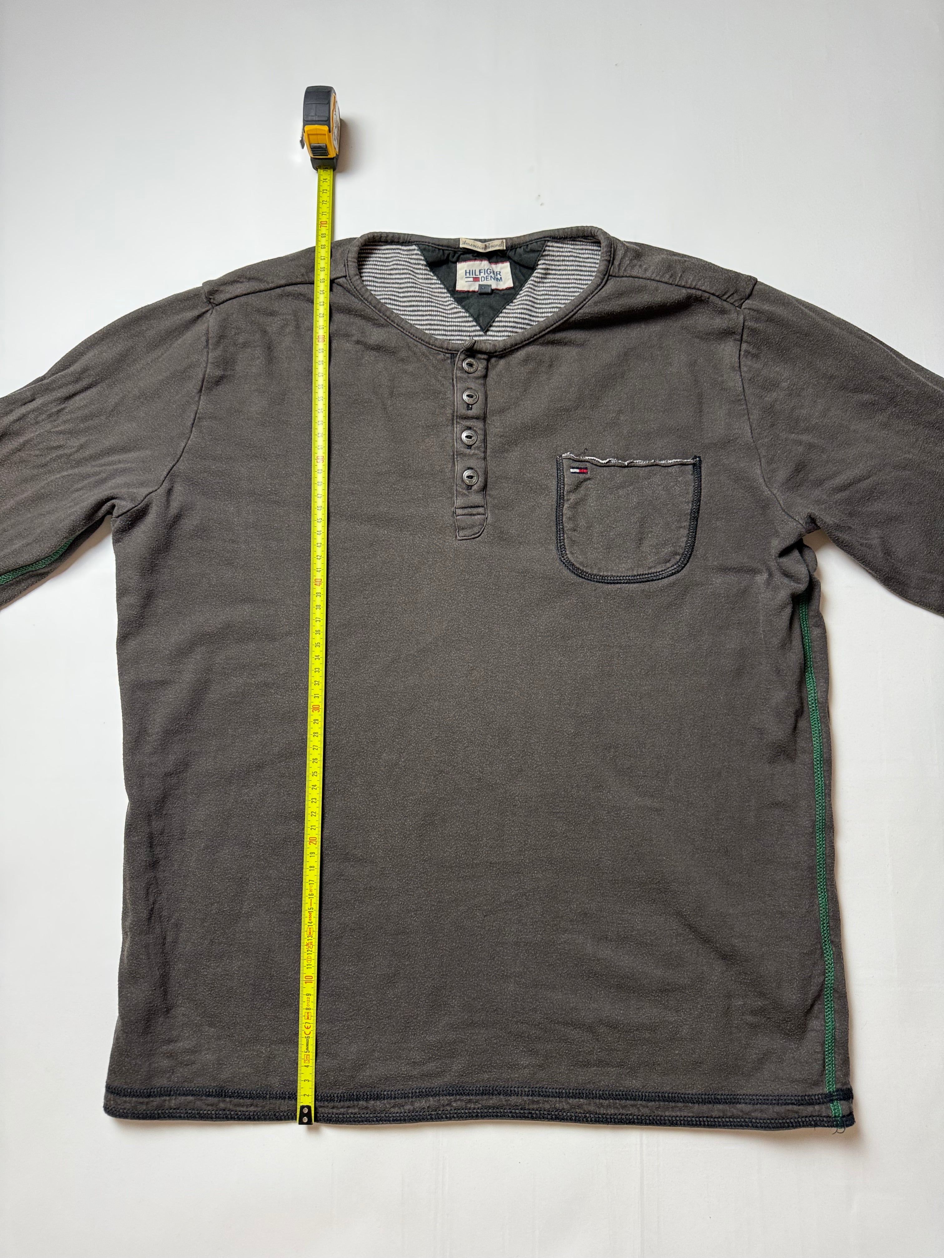 Tommy Hilfiger Henley Sweater (L)    *Használt - Kiváló