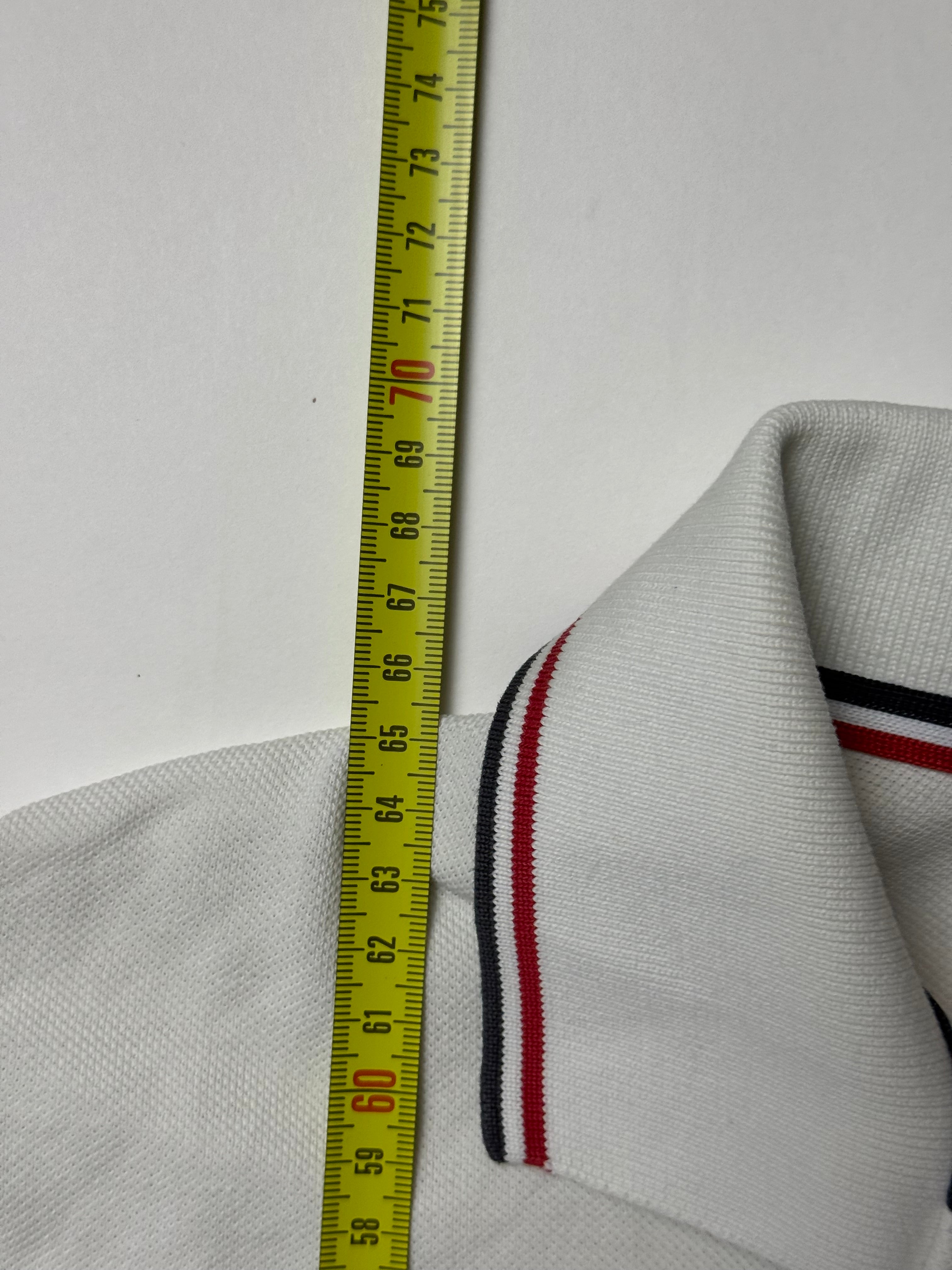 Moncler weißes Poloshirt (XL)      Gebraucht - Ausgezeichnet