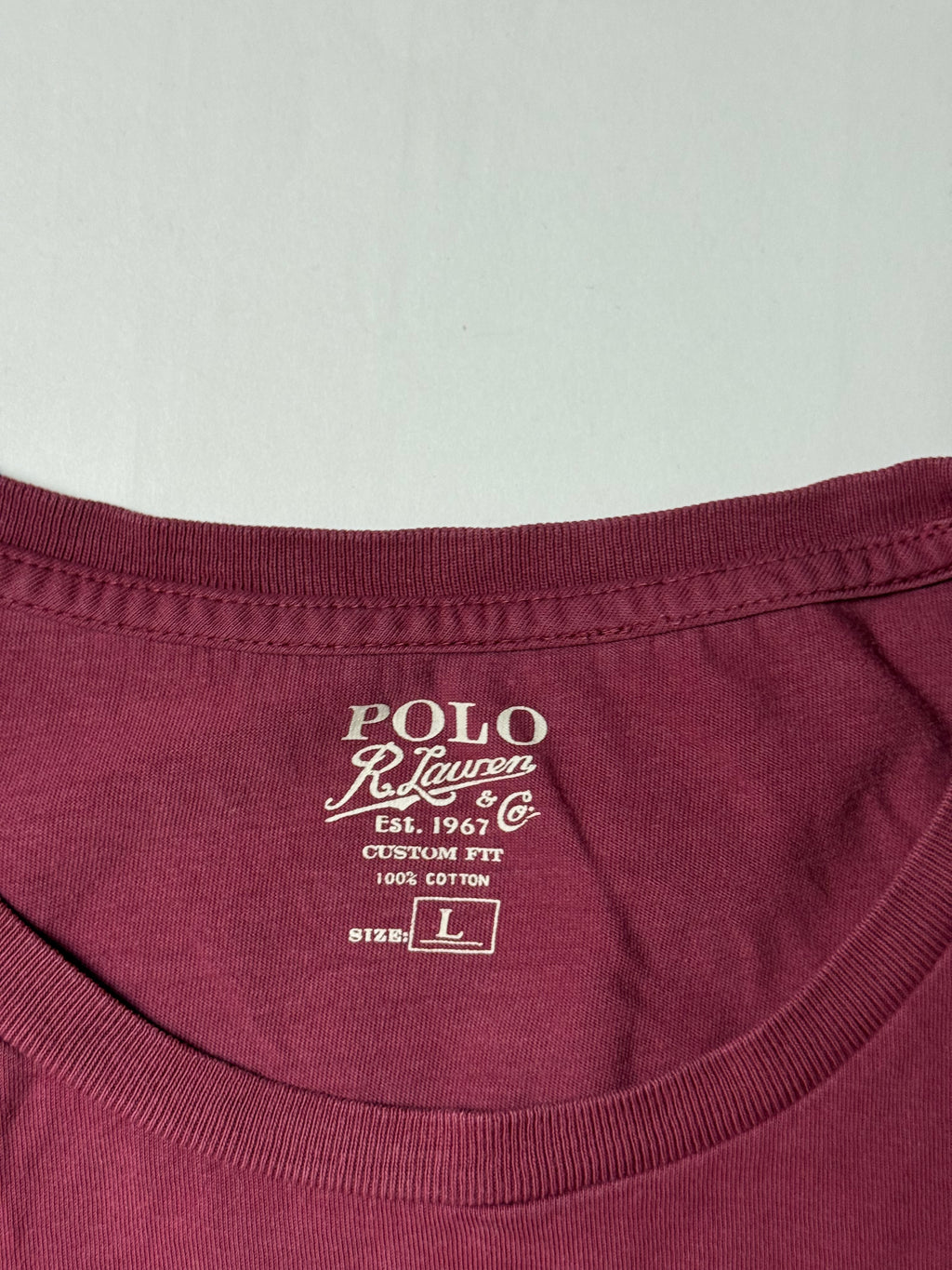 Polo Ralph Lauren Rotes T-Shirt (L)      *Gebraucht - Ausgezeichneter Zustand