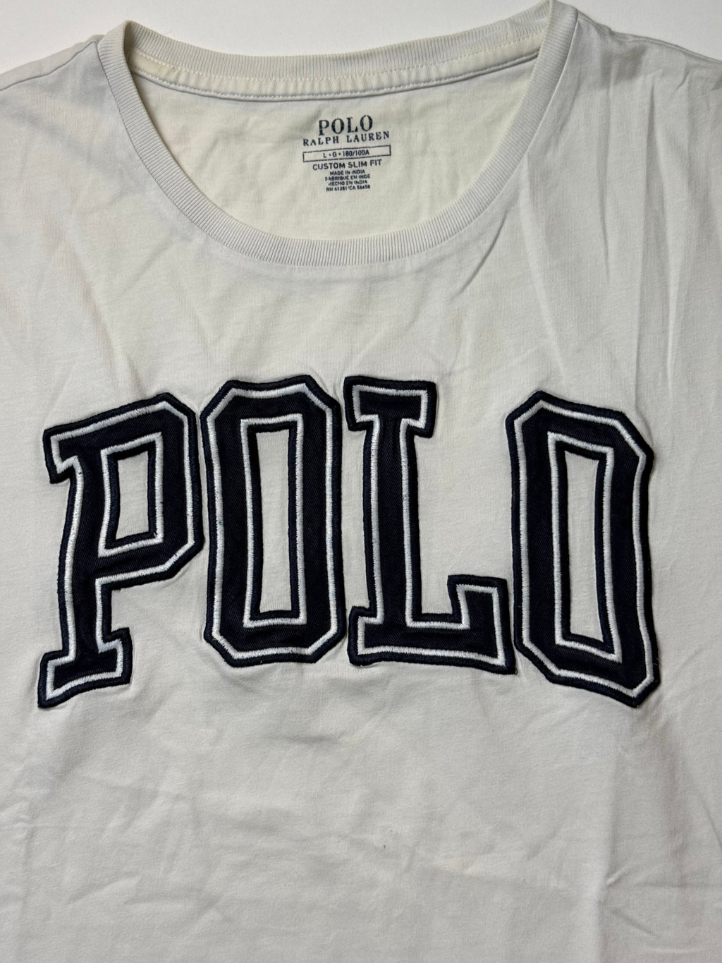 Ralph Lauren White T-Shirt  (L)      *Használt - Kiváló