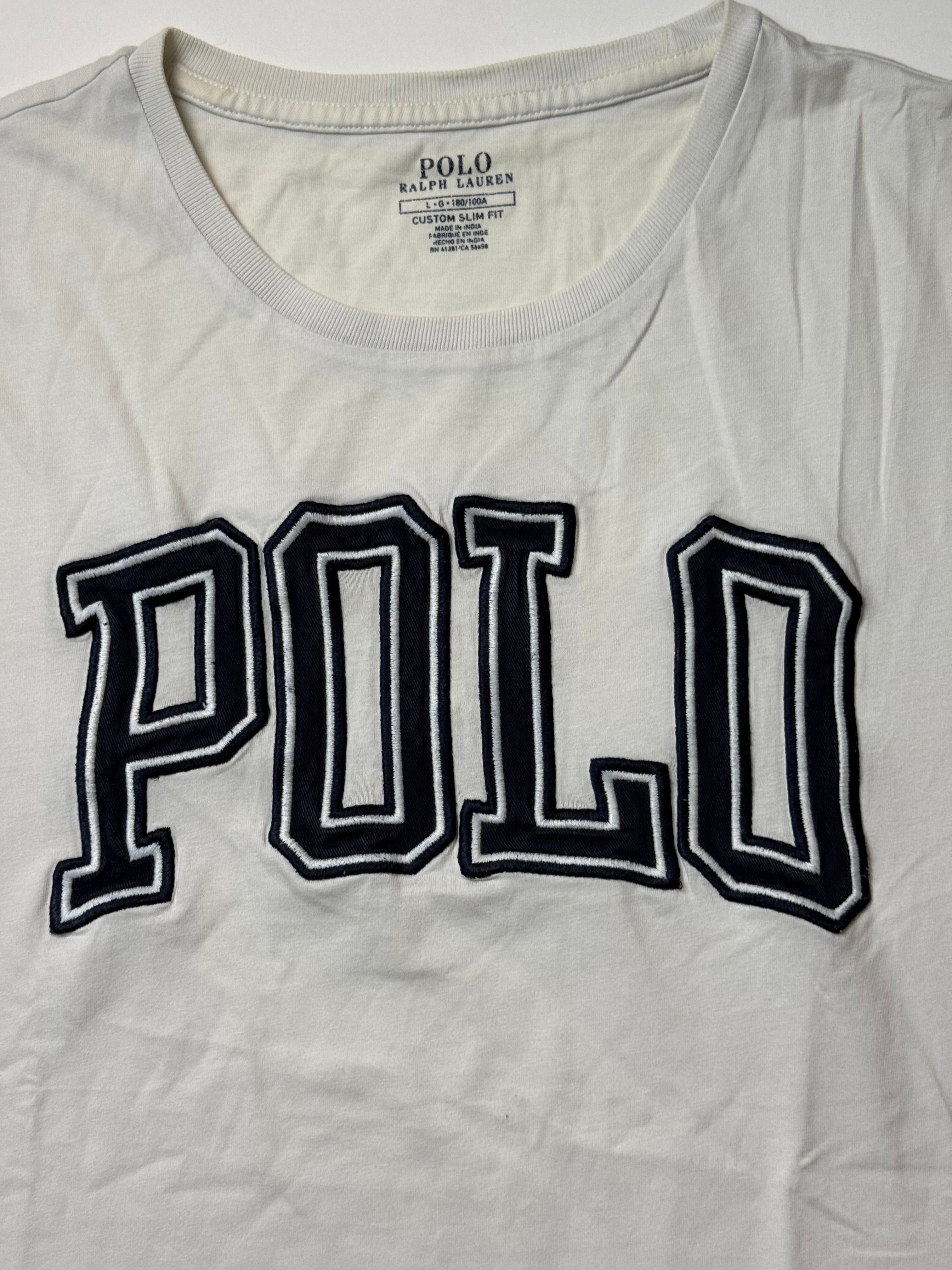 Ralph Lauren White T-Shirt  (L)      *Használt - Kiváló