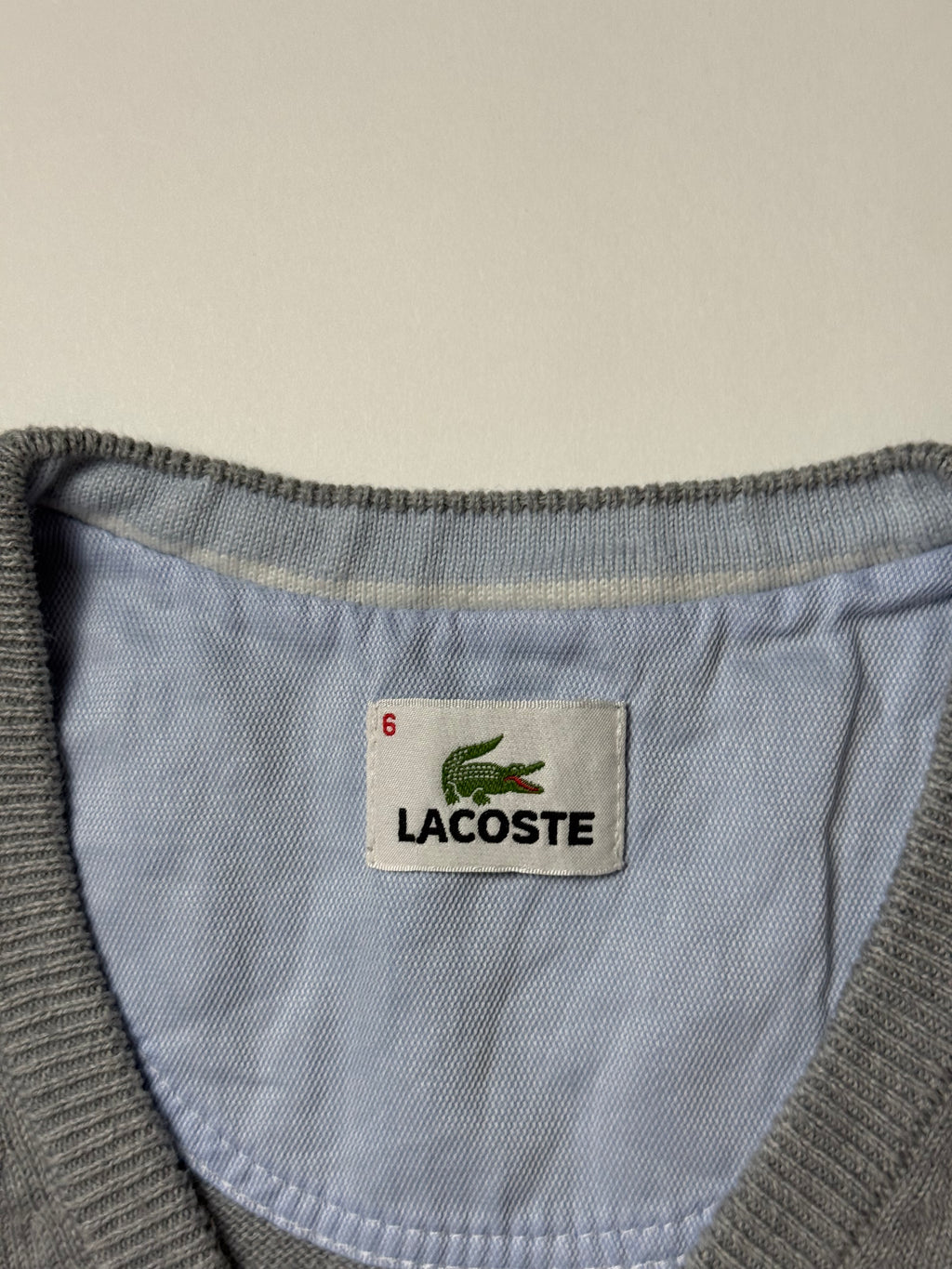Lacoste Grauer Pullover (XL)             *Gebraucht - Ausgezeichnet