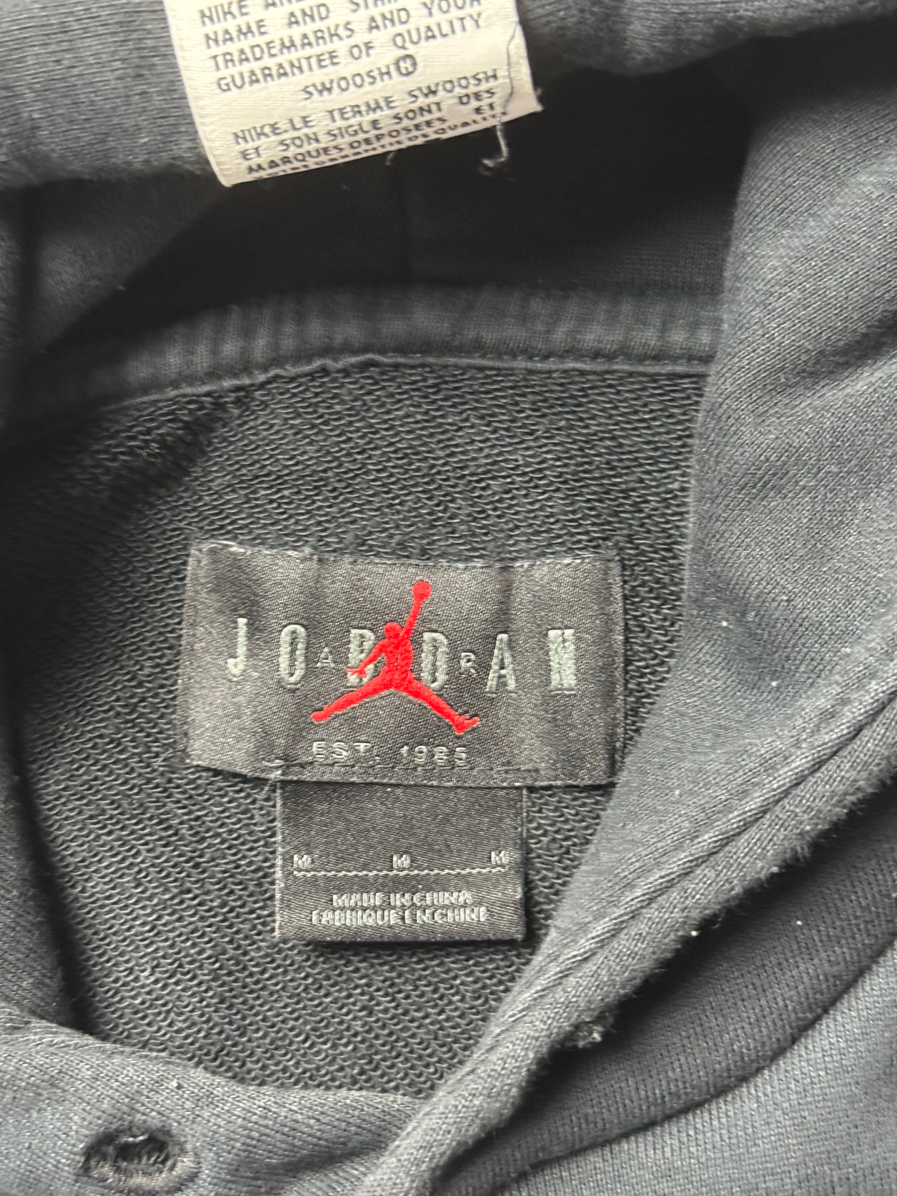 Jordan Black Hoodie  (M)             *Használt - Kiváló
