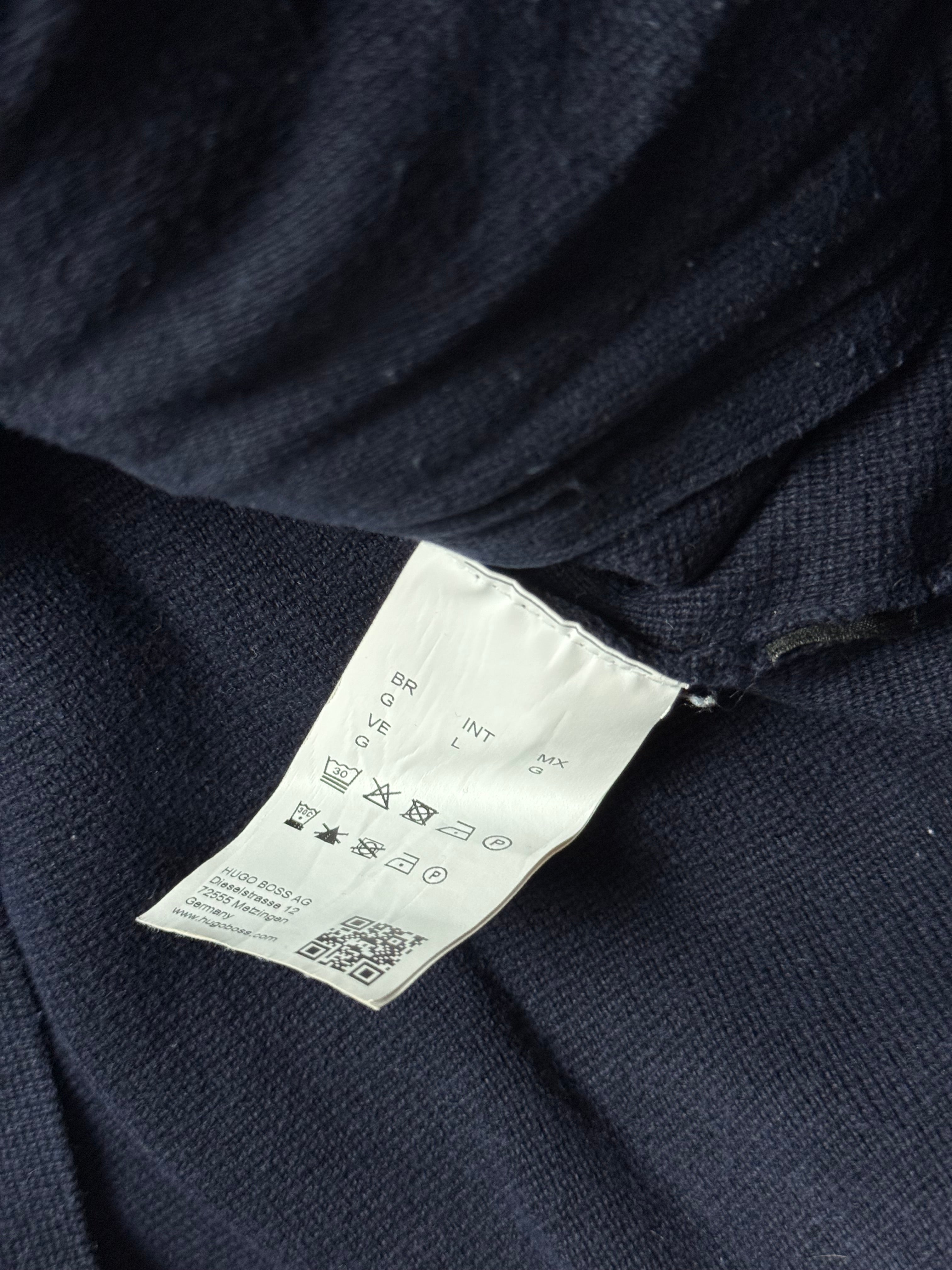 Hugo Boss Navy Blue Sweater (L) *Használt - Kiváló