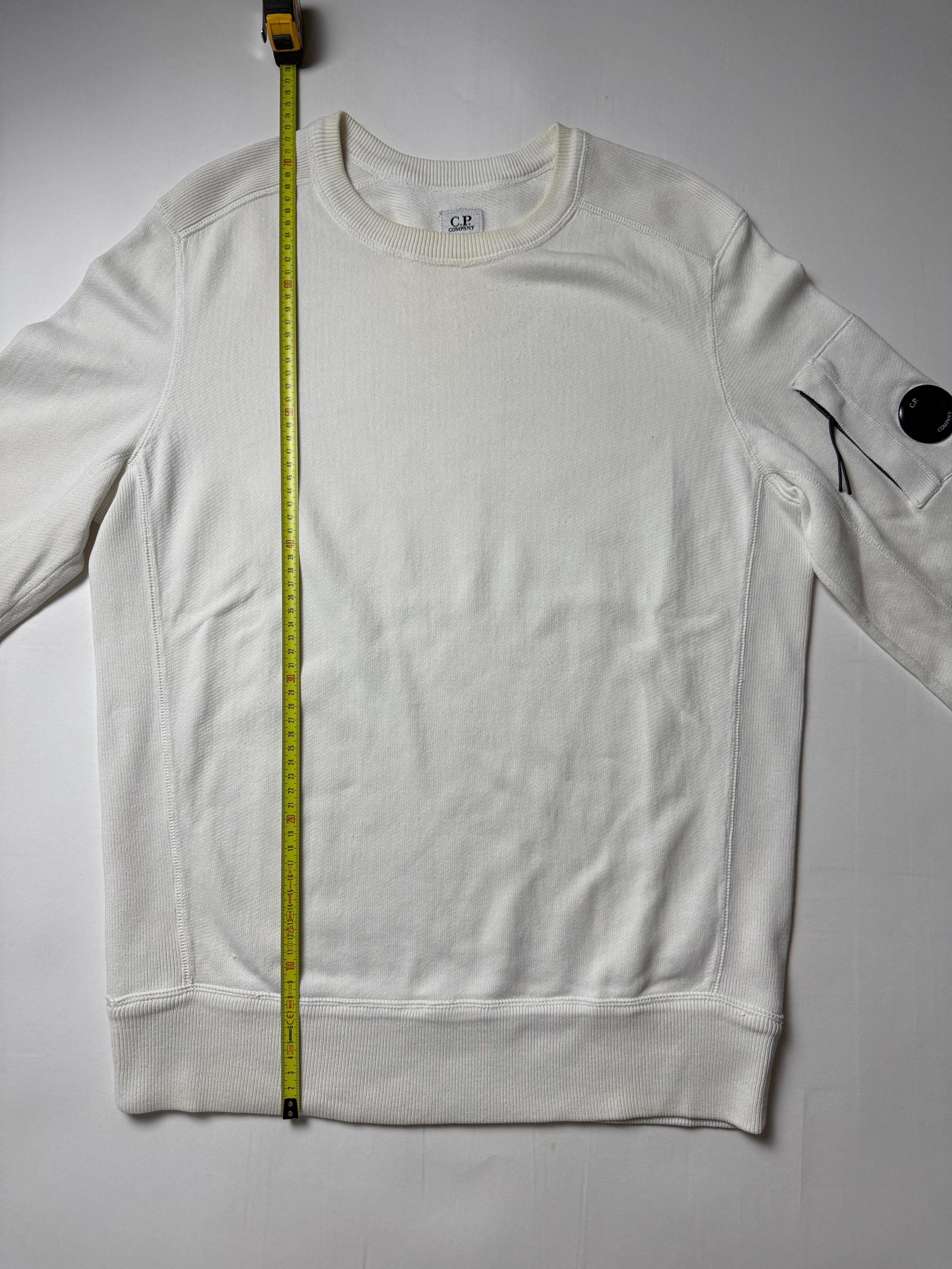 C.P Company White Sweater (L) *Gebraucht - Ausgezeichnet