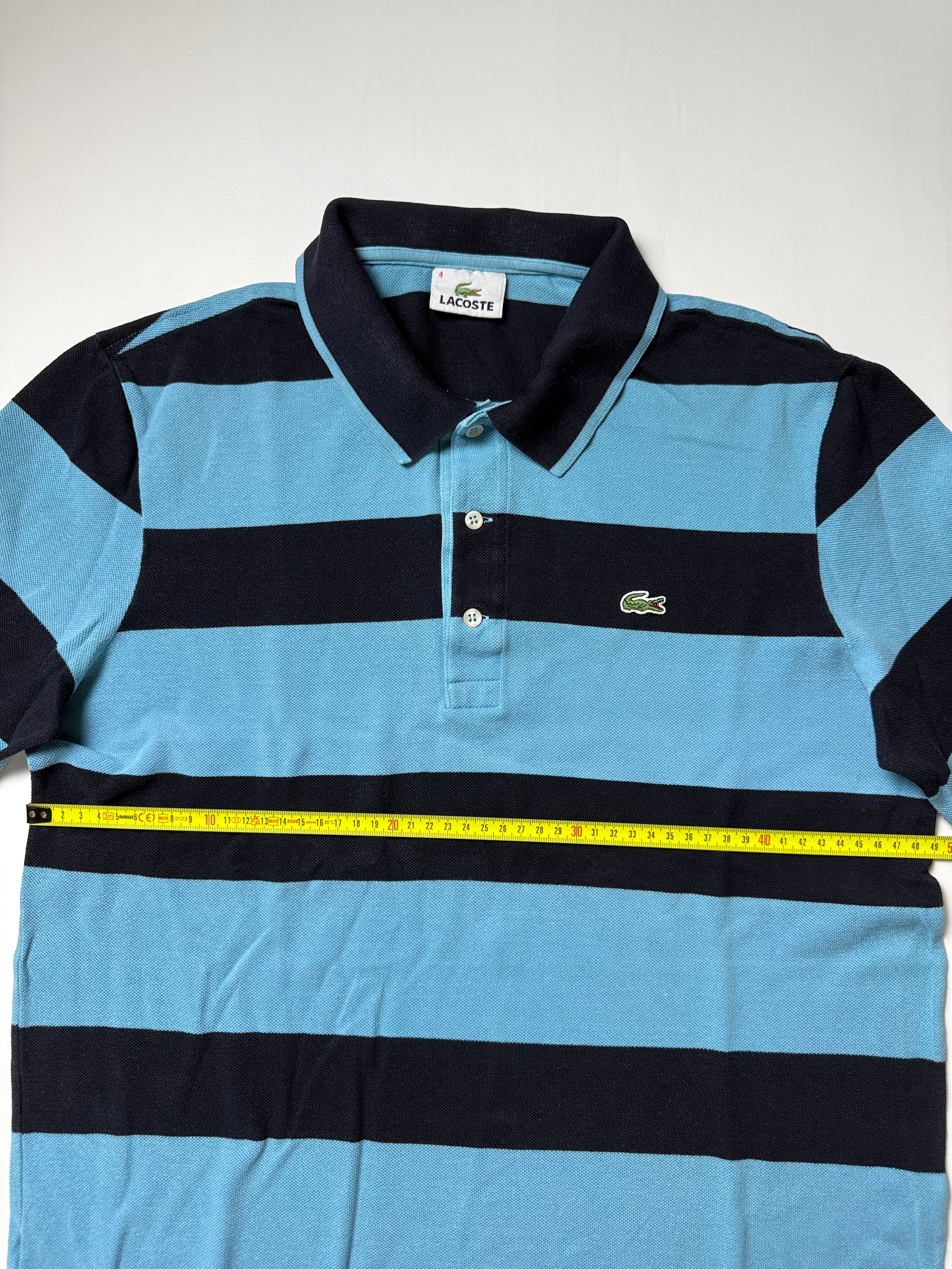 Lacoste Blue Langarm-Poloshirt (M) *Gebraucht - Ausgezeichnet