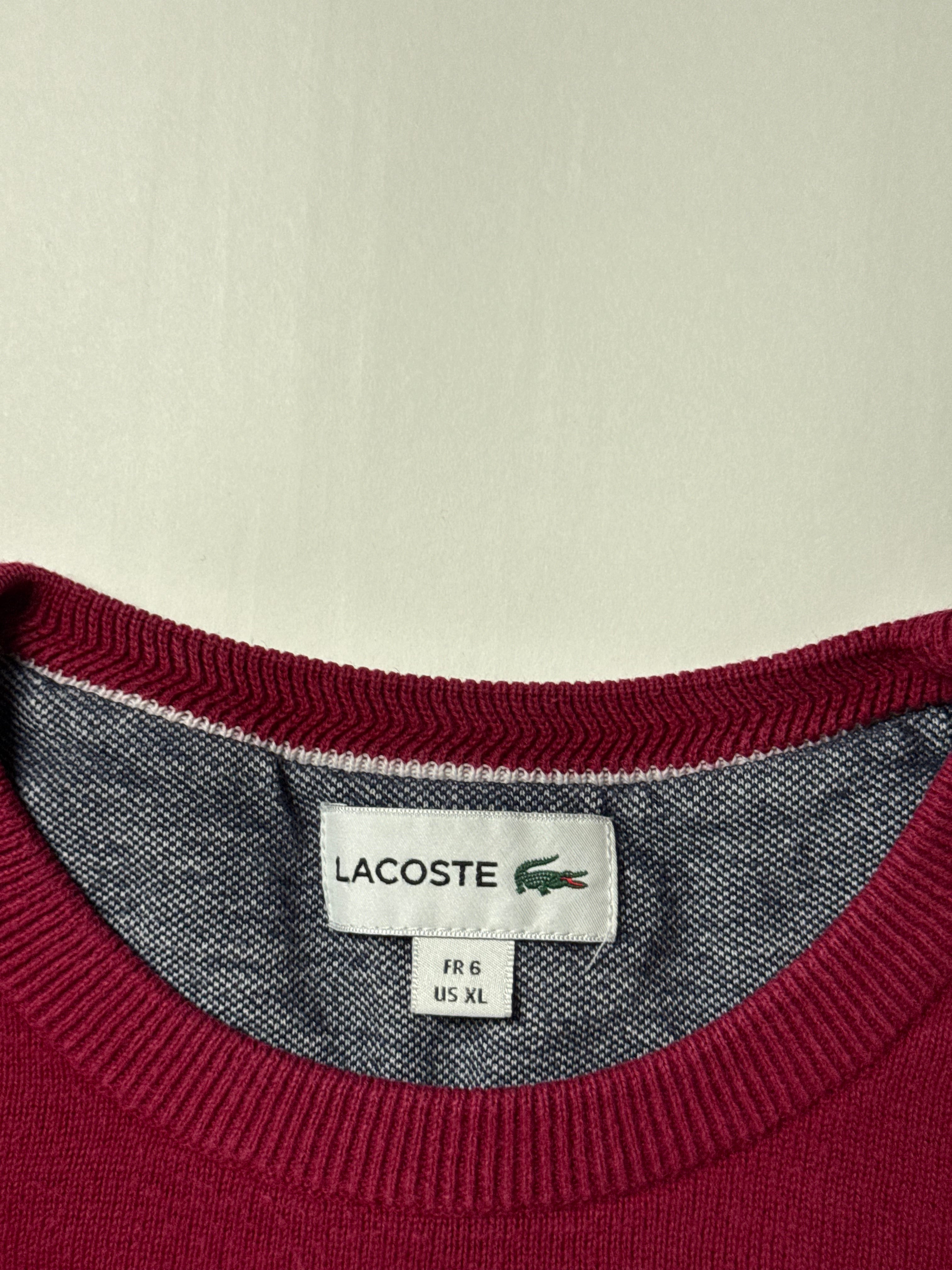 Lacoste Red Sweater (XL)        *Használt - Kiváló