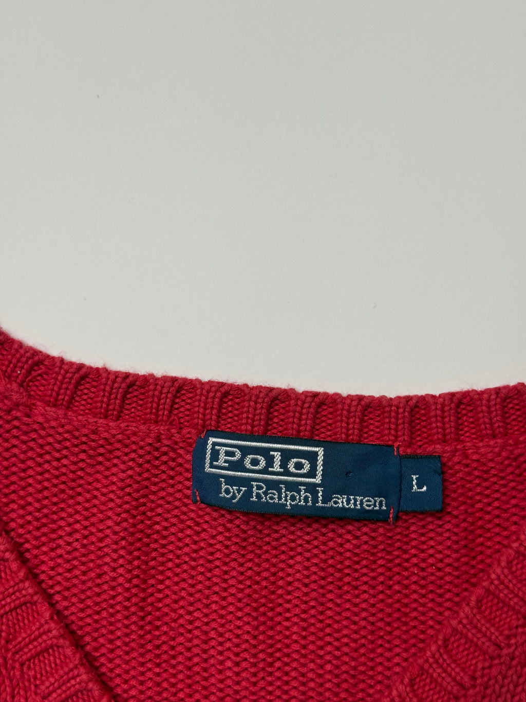 Ralph Lauren Red Sweater  (L)      *Használt - Kiváló