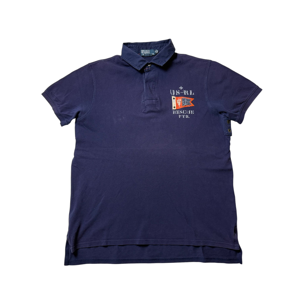 Polo Ralph Lauren Navy Blue Polo Shirt (XL) *Használt -Kiváló