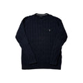 Gant Navy Blue Cable Knit Sweater (XL) *Használt - Kiváló
