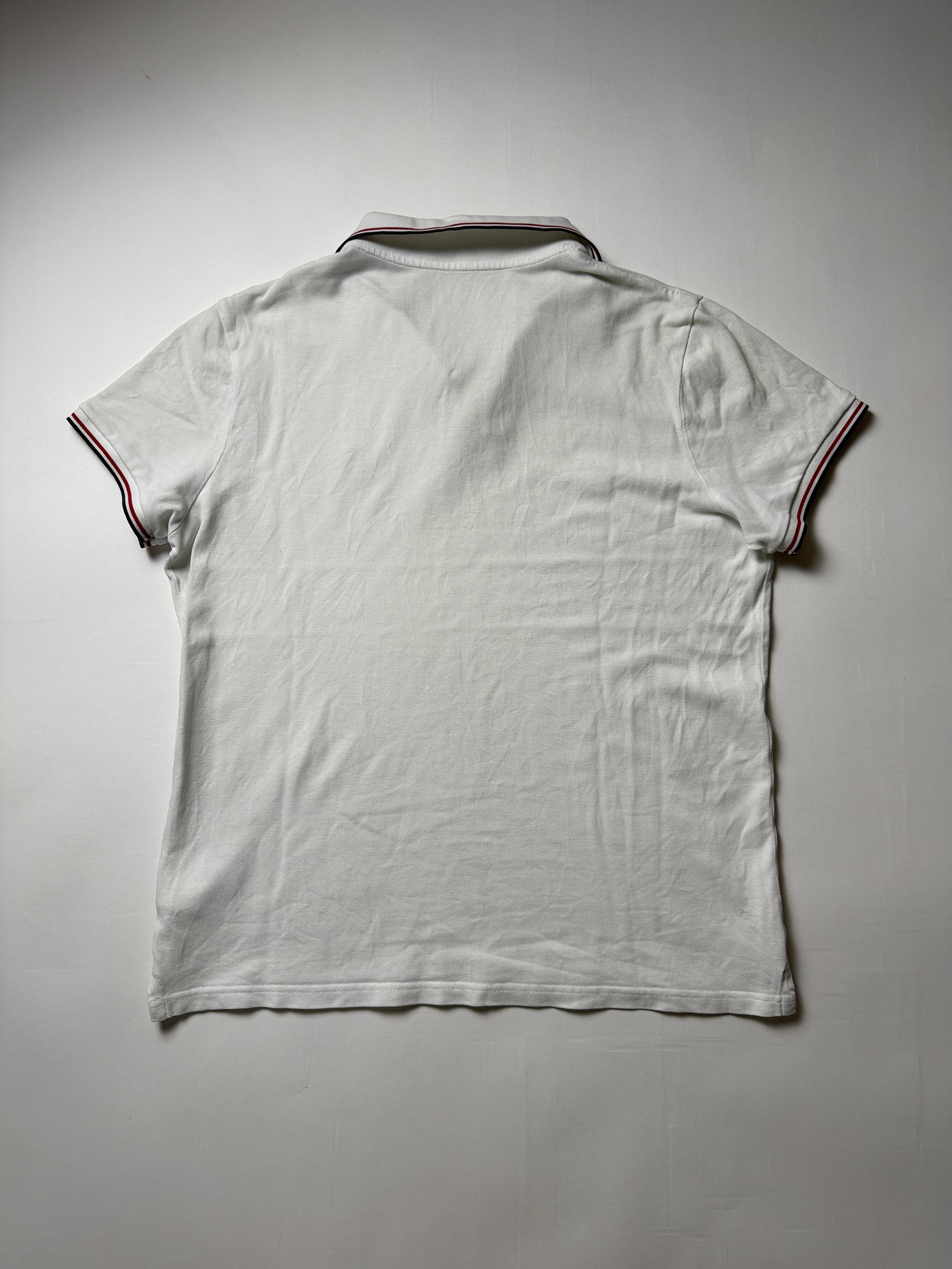 Moncler weißes Poloshirt (XL)      Gebraucht - Ausgezeichnet